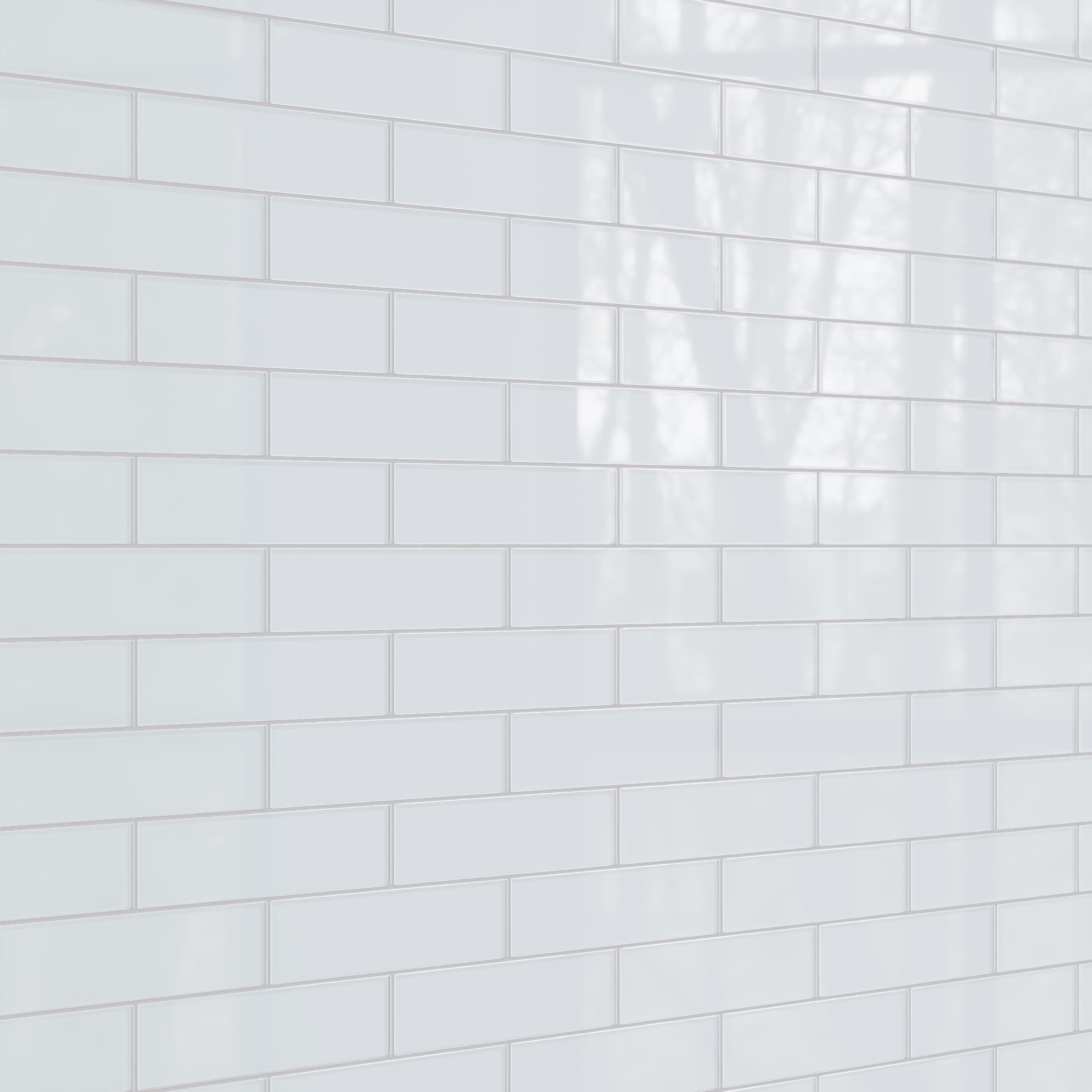 3x12 Glass Tile in Snowy Owl Gloss