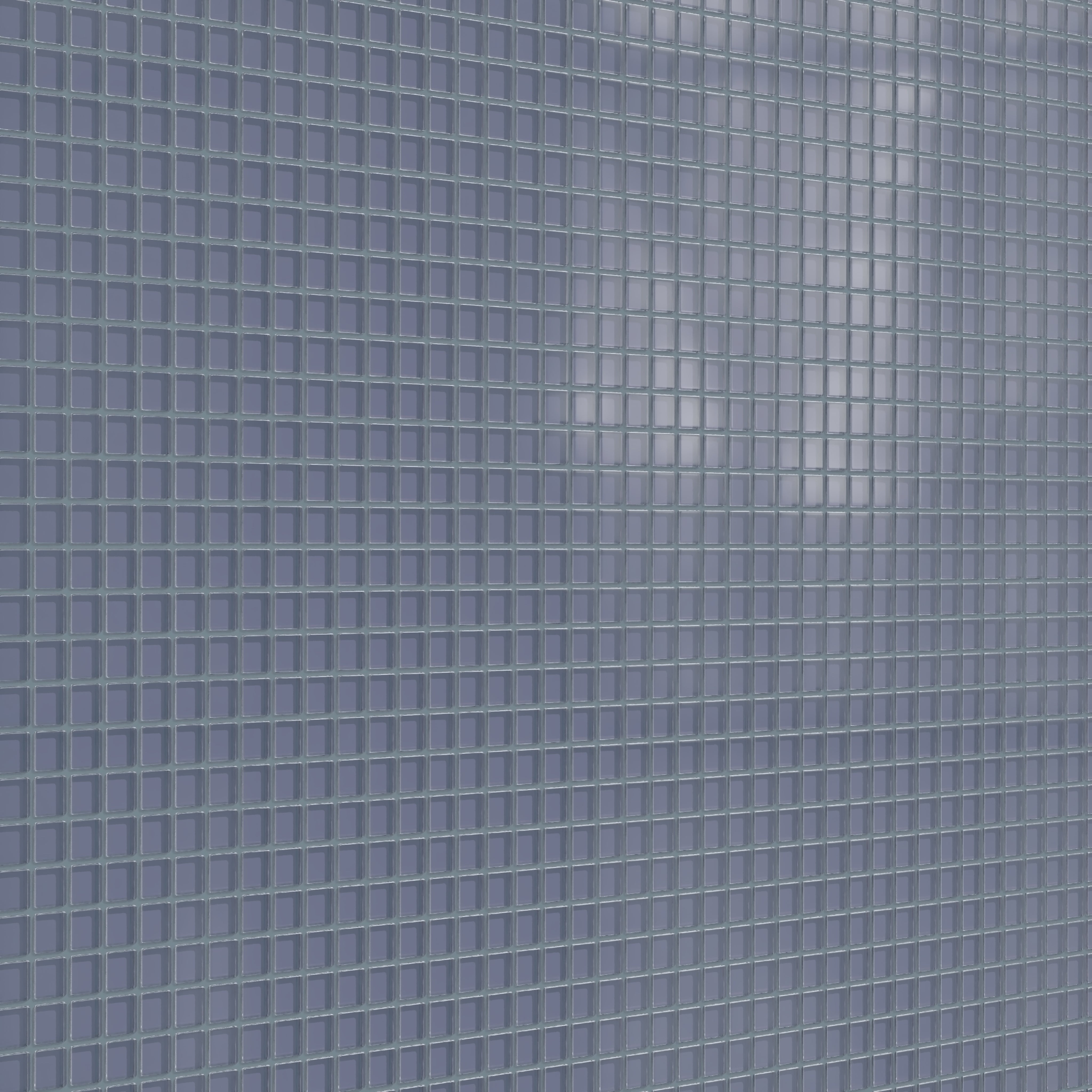 1x1 Straight Set Sheeted Glass Mosaic Tile in Nuthatch Matte