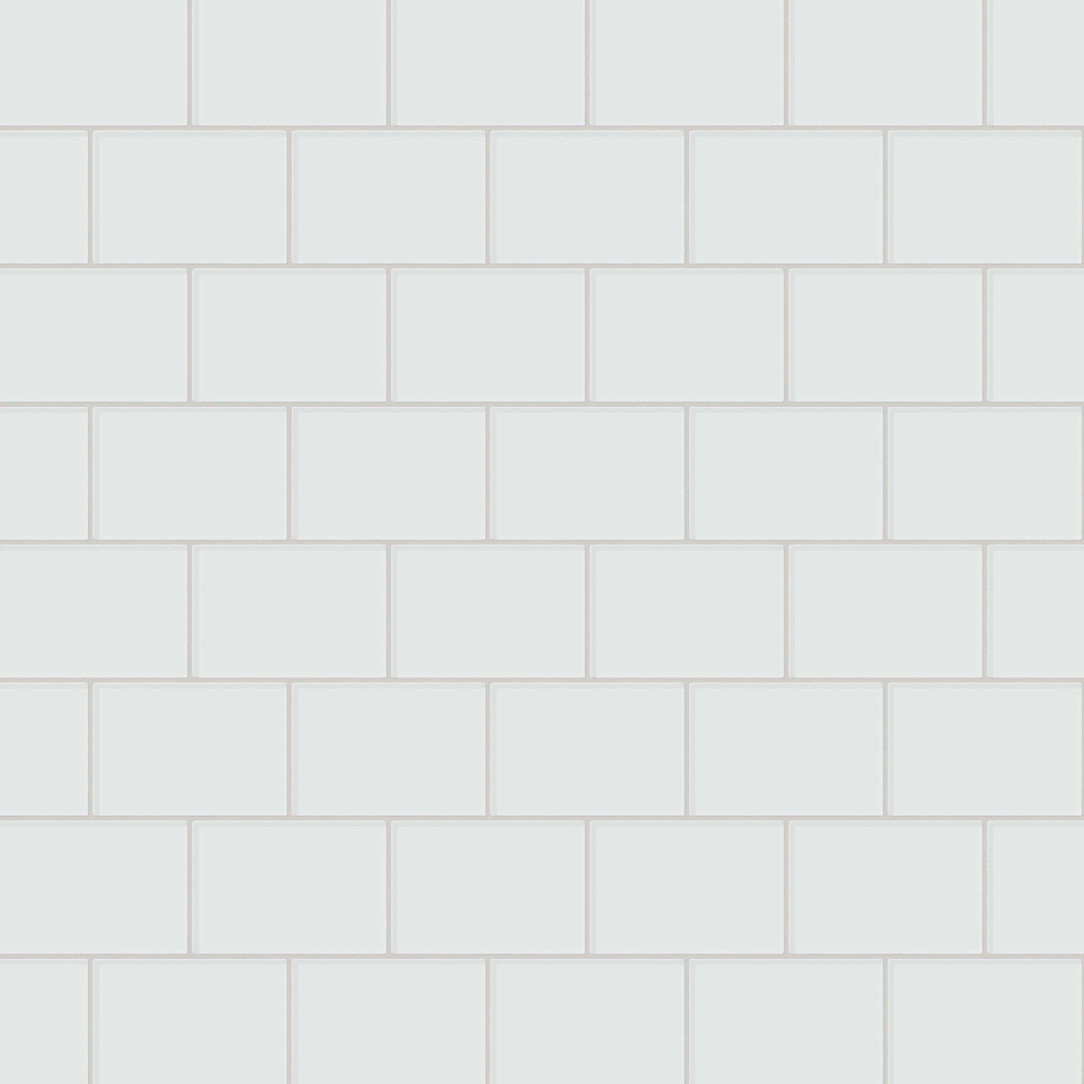 4x6 Glass Tile in Egret Gloss