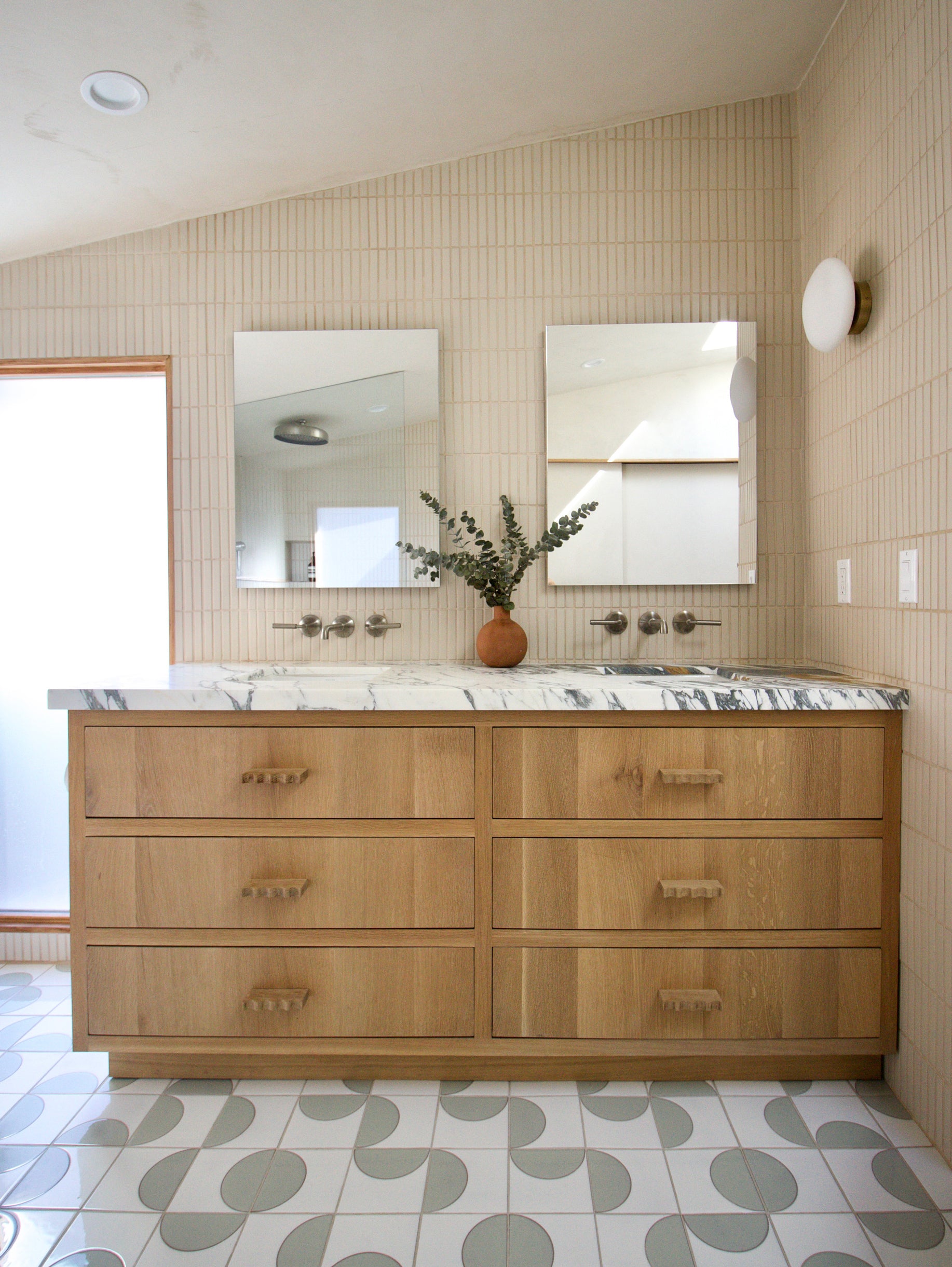 1x6 Straight Set Sheeted Original Ceramic Mosaic Tile in Ivory Matte