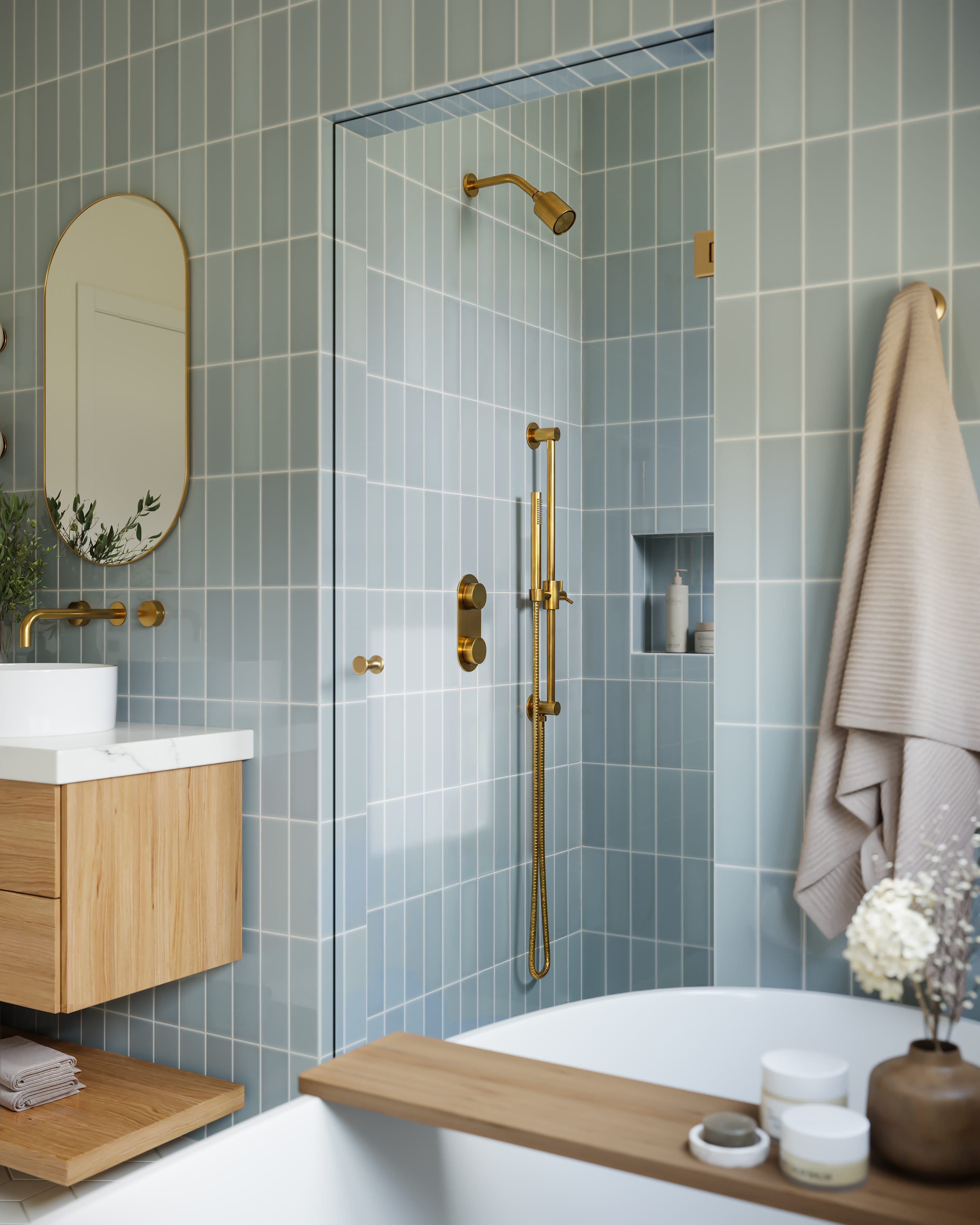 Quick Ship 3x9 Natural Press Ceramic Tile in Hood River Gloss