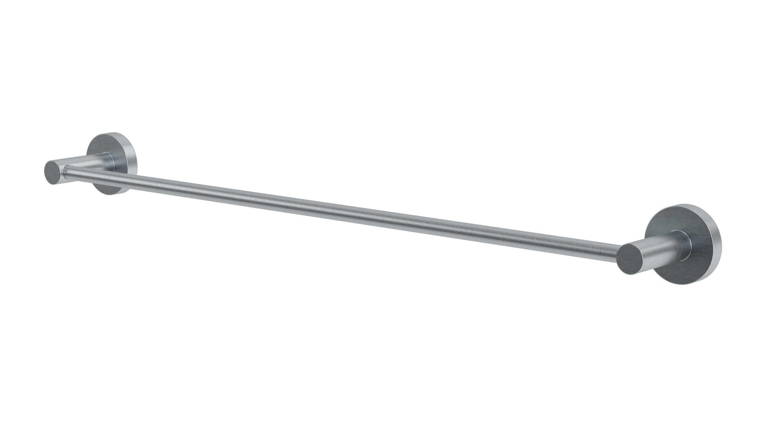 Flatiron Round Towel Bar 24" in Satin Chrome