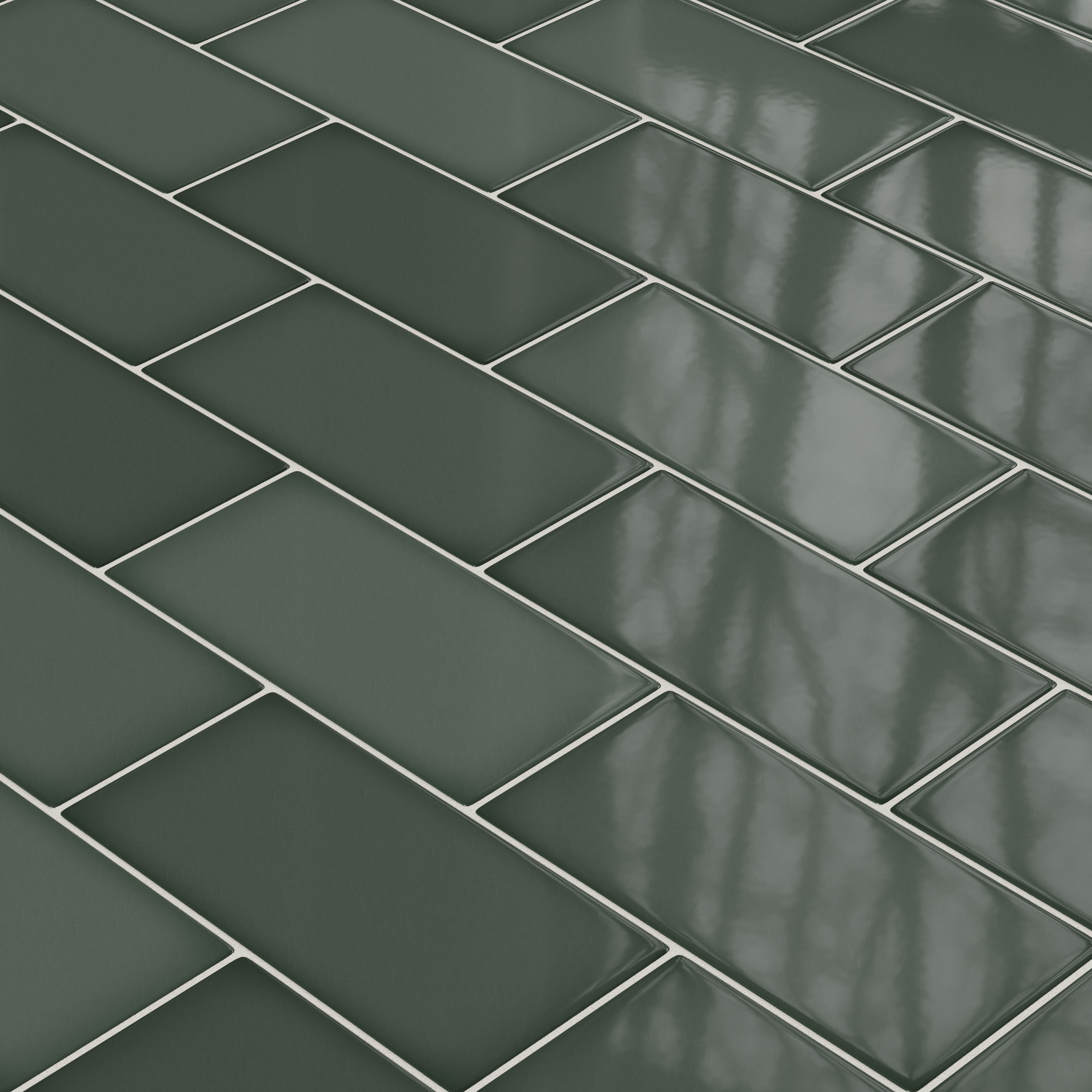 6x12 Original Ceramic Tile in Tempest Gloss