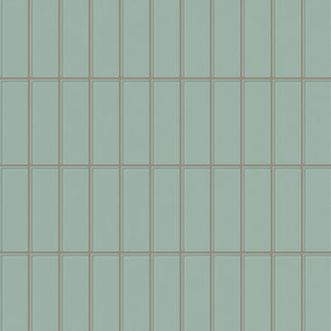 2x6 Glass Tile in Kingfisher Gloss