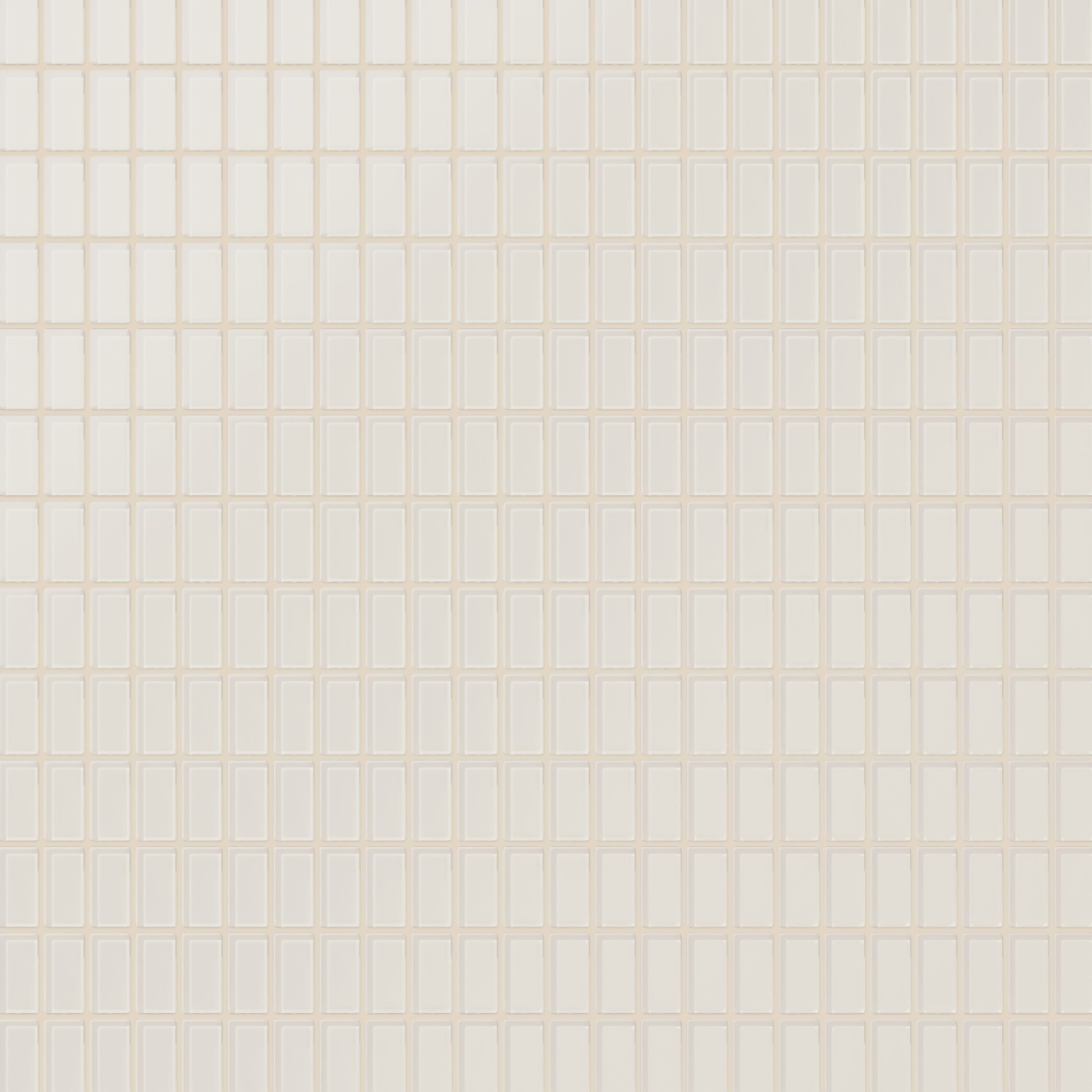 1x2 Straight Set Sheeted Glass Mosaic Tile in Dove Matte