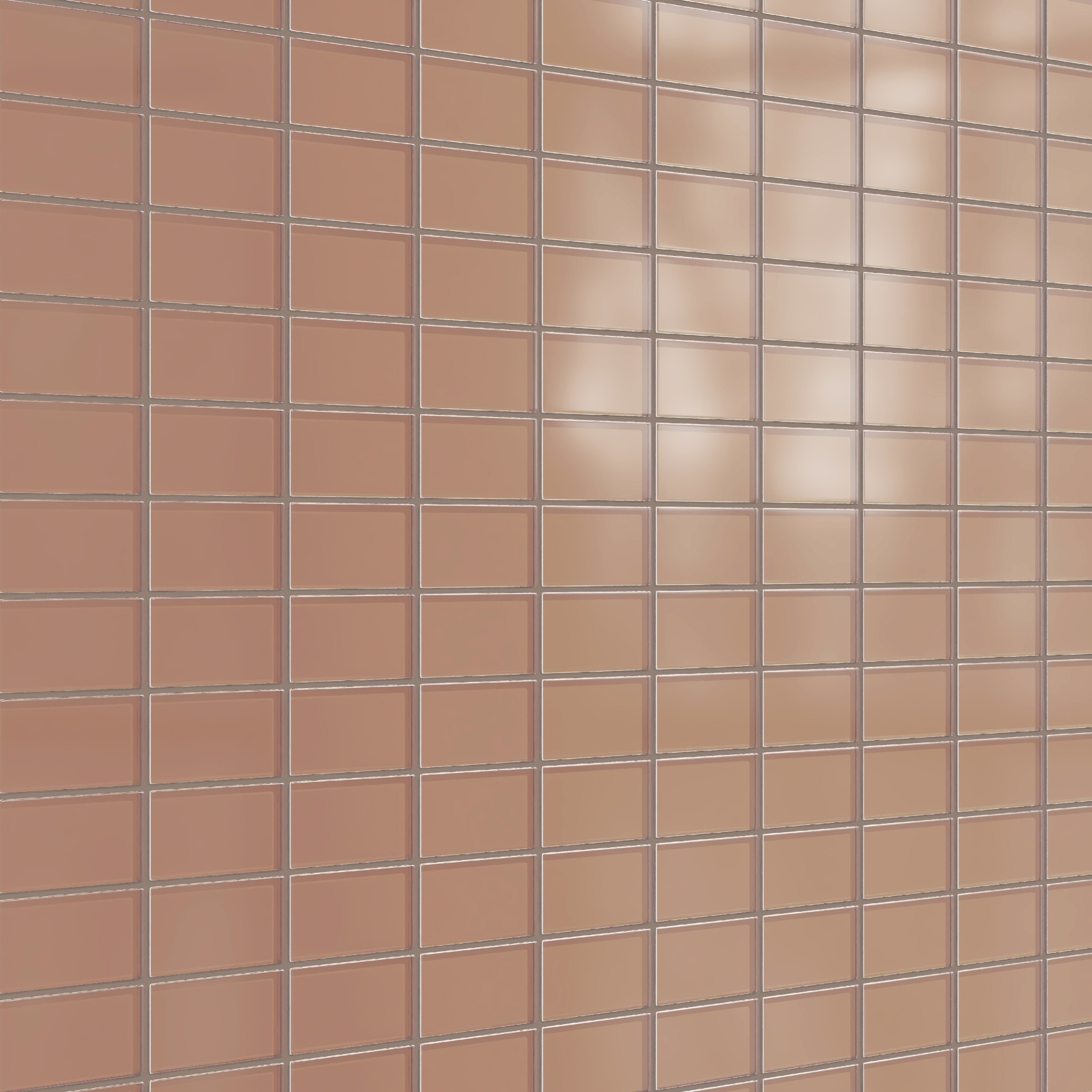 2x4 Straight Set Sheeted Glass Mosaic Tile in Sora Matte
