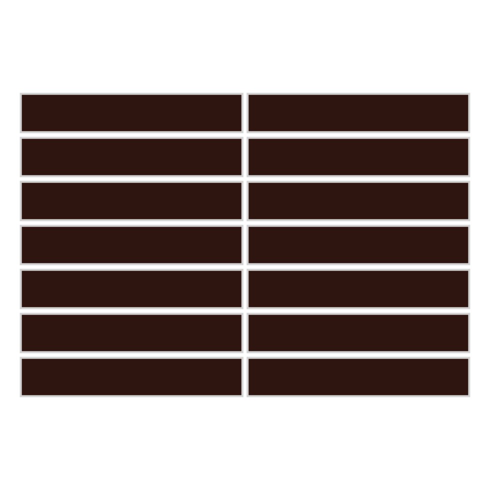 1x6 Straight Set Sheeted Original Ceramic Mosaic Tile in Tiger's Eye