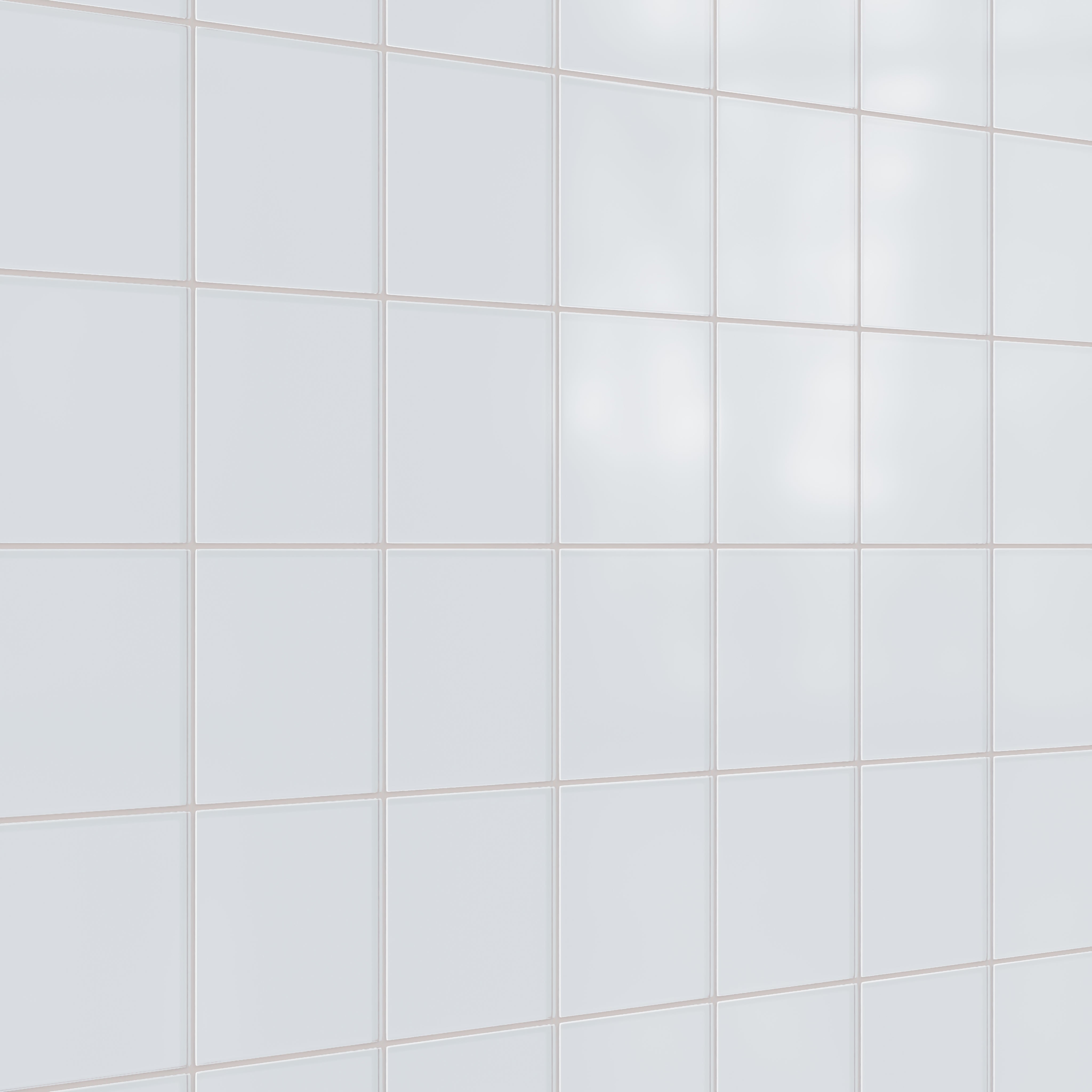 6x6 Glass Tile in Snowy Owl Matte