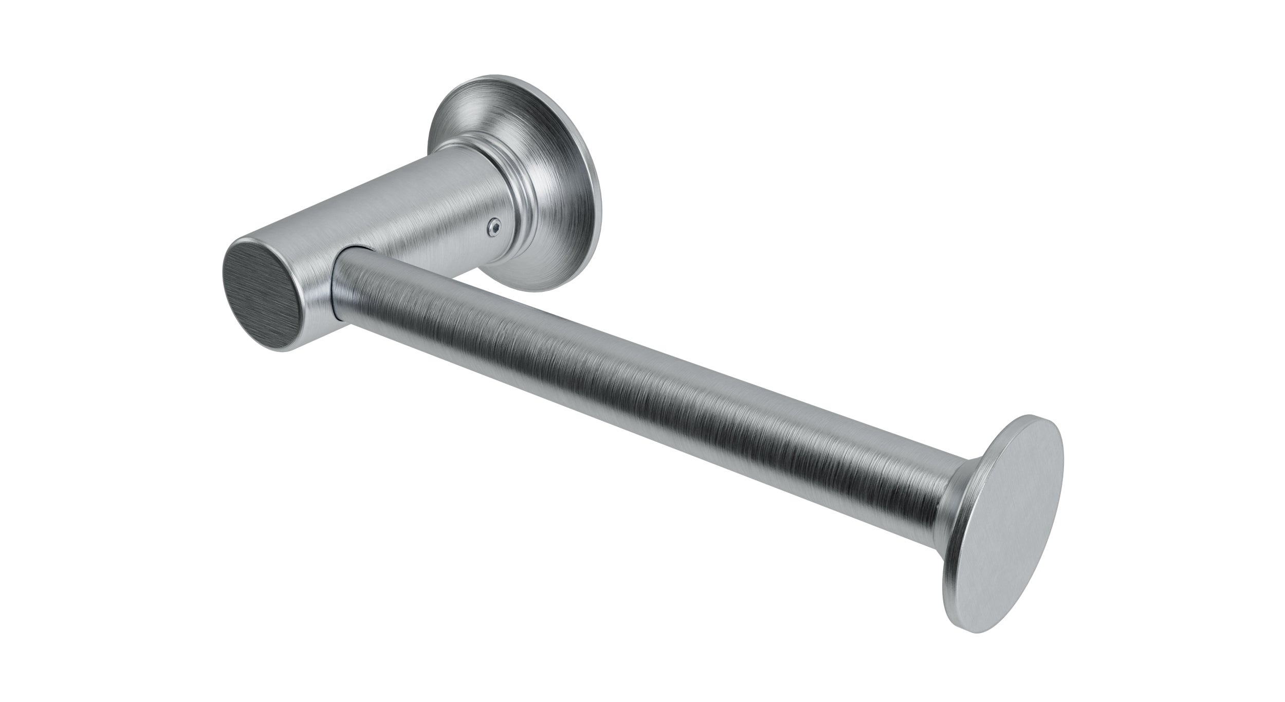 Emerson Single Post Paper Holder in Satin Chrome