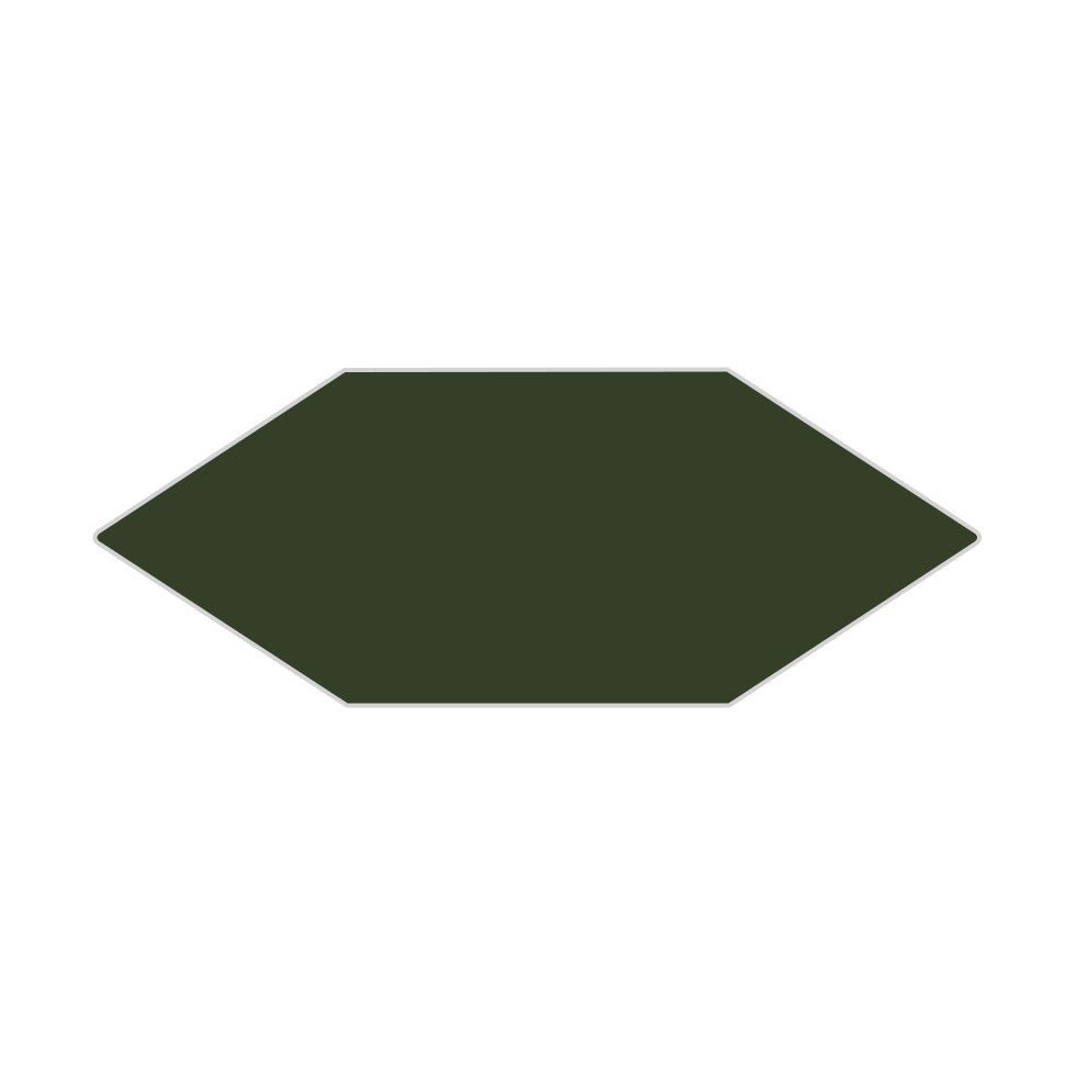 Picket Original Ceramic Tile in Hunter Green Gloss