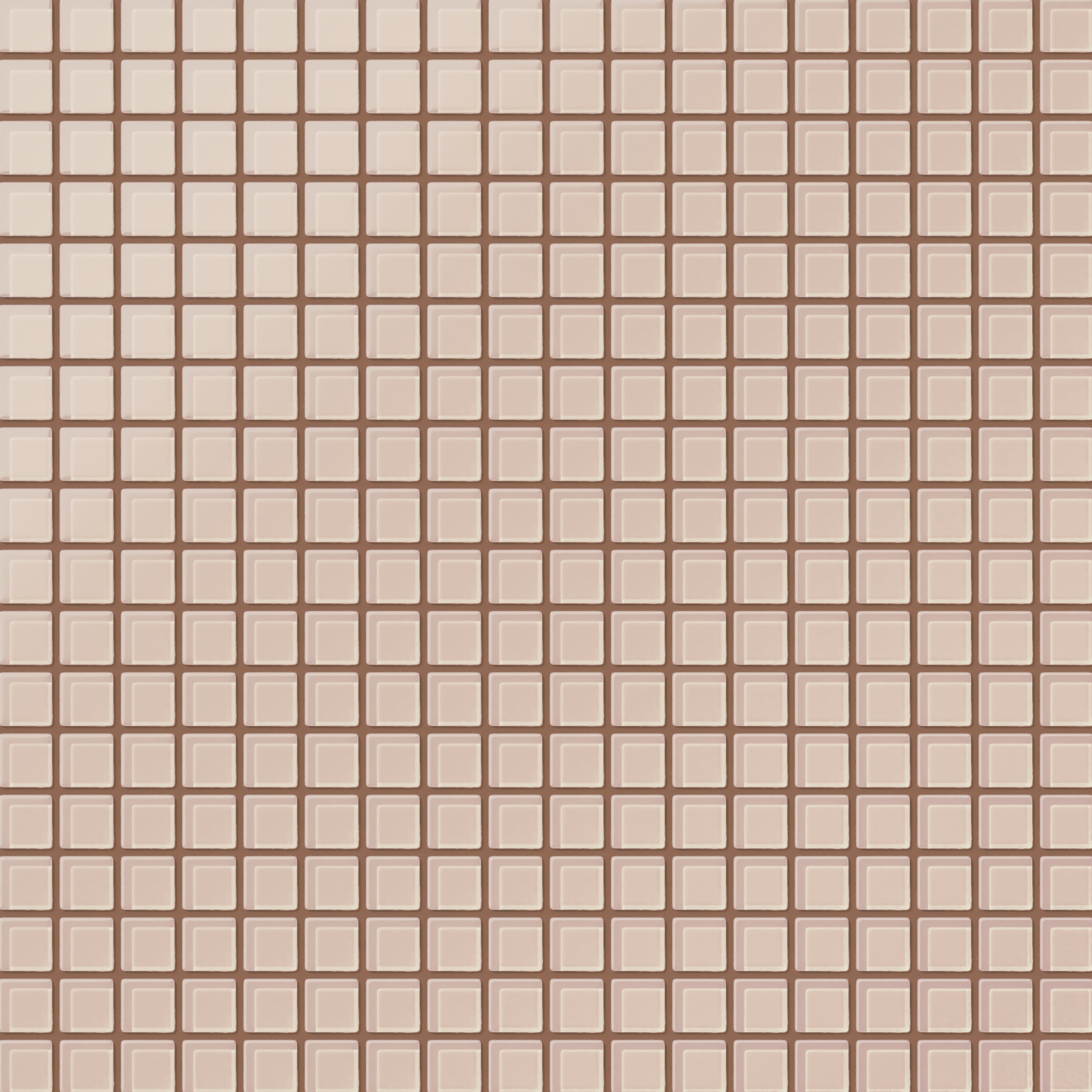 1x1 Straight Set Sheeted Glass Mosaic Tile in Rosy Finch Matte