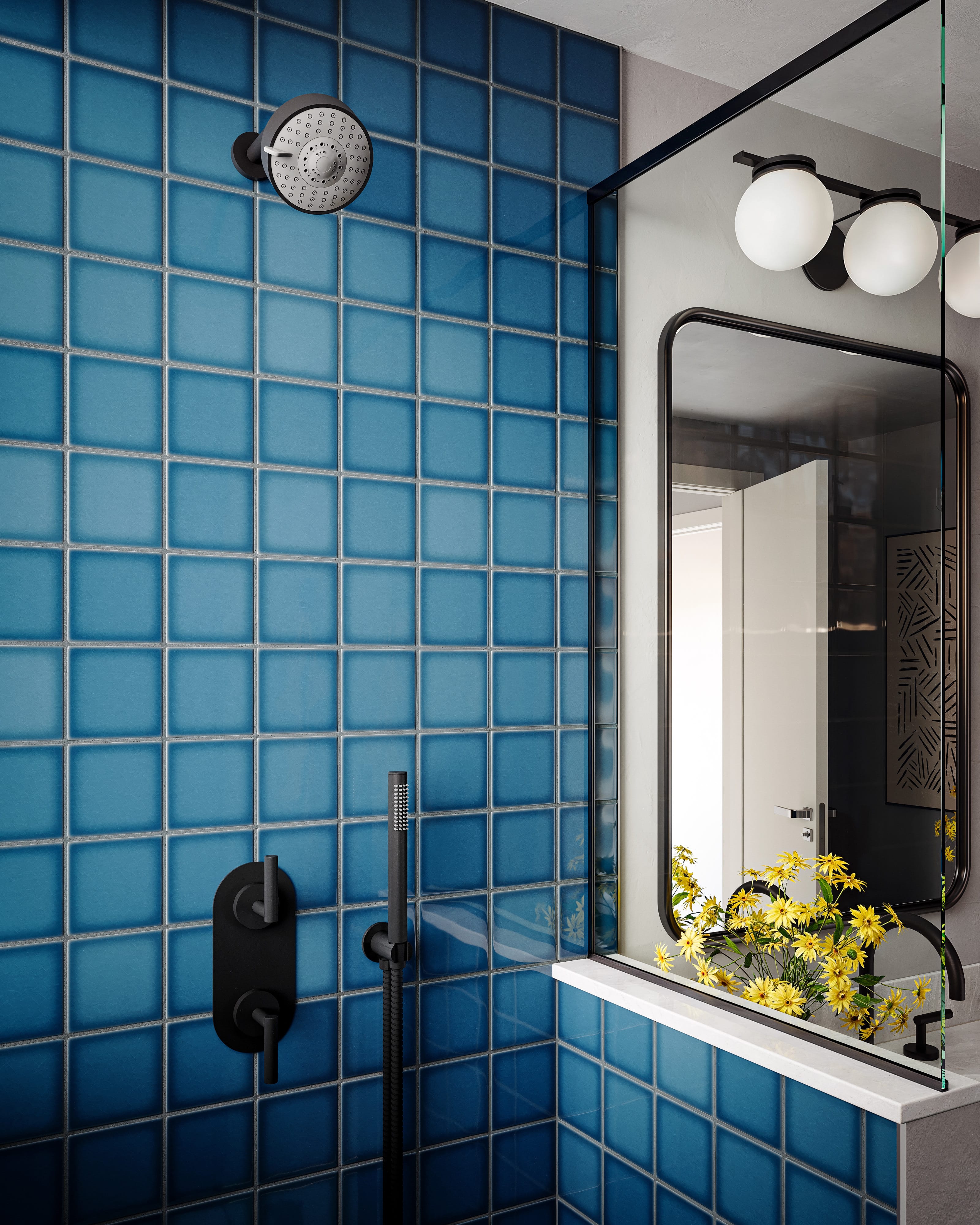 Quick Ship 4x4 Original Ceramic Tile in Adriatic Sea Gloss