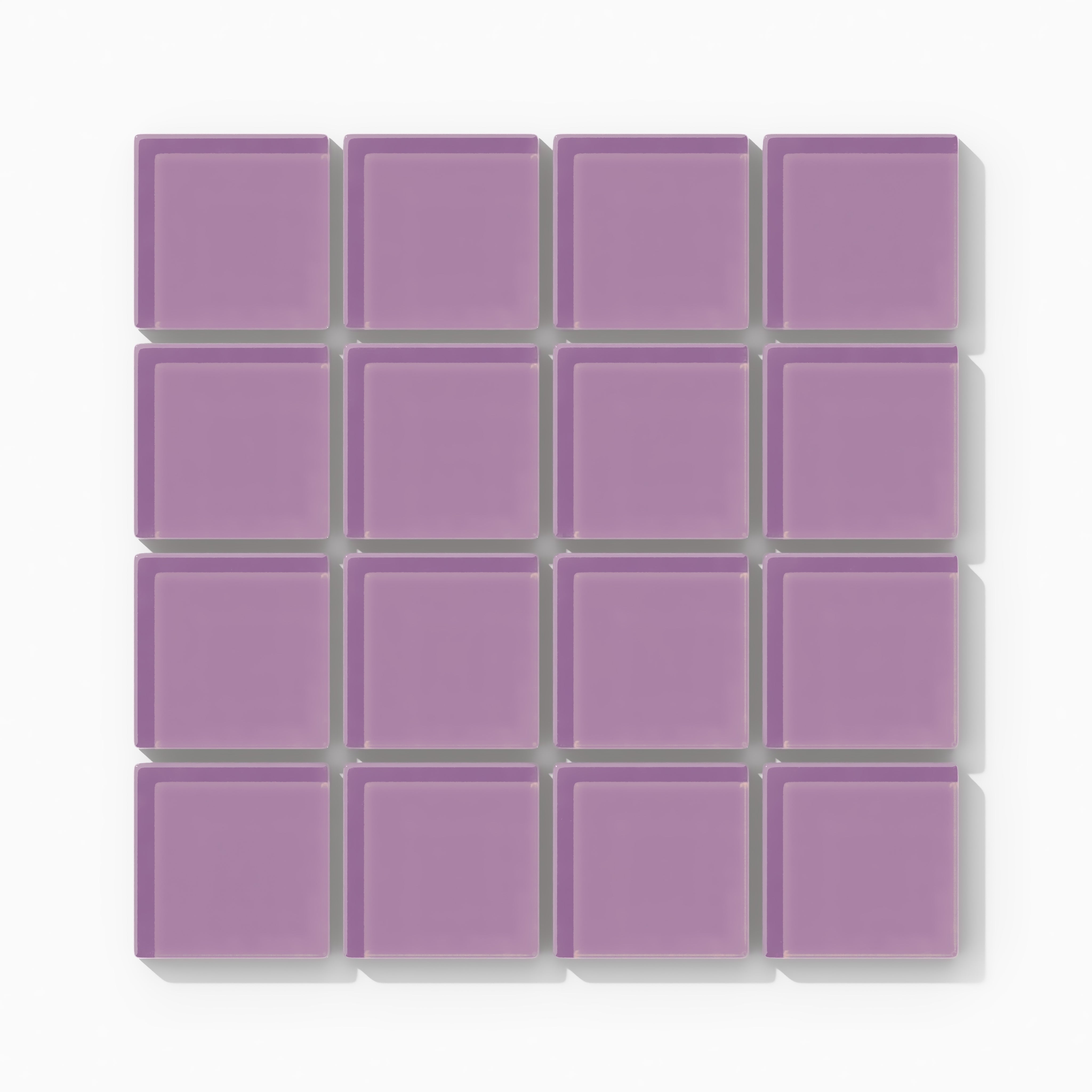 2x2 Straight Set Sheeted Glass Mosaic Tile in Waxbill Gloss