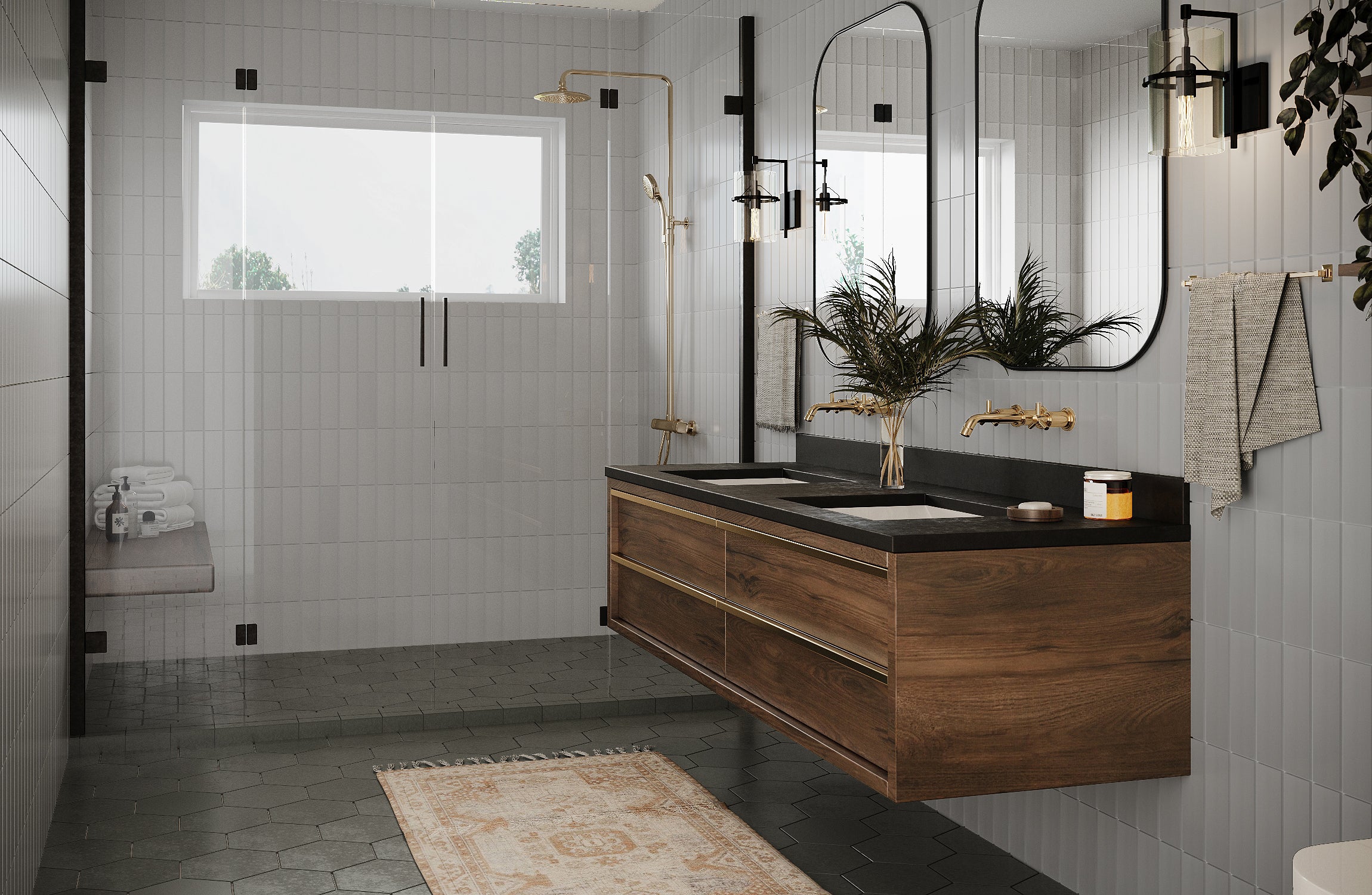 3x9 Natural Press Ceramic Tile in Cloud Cover Gloss
