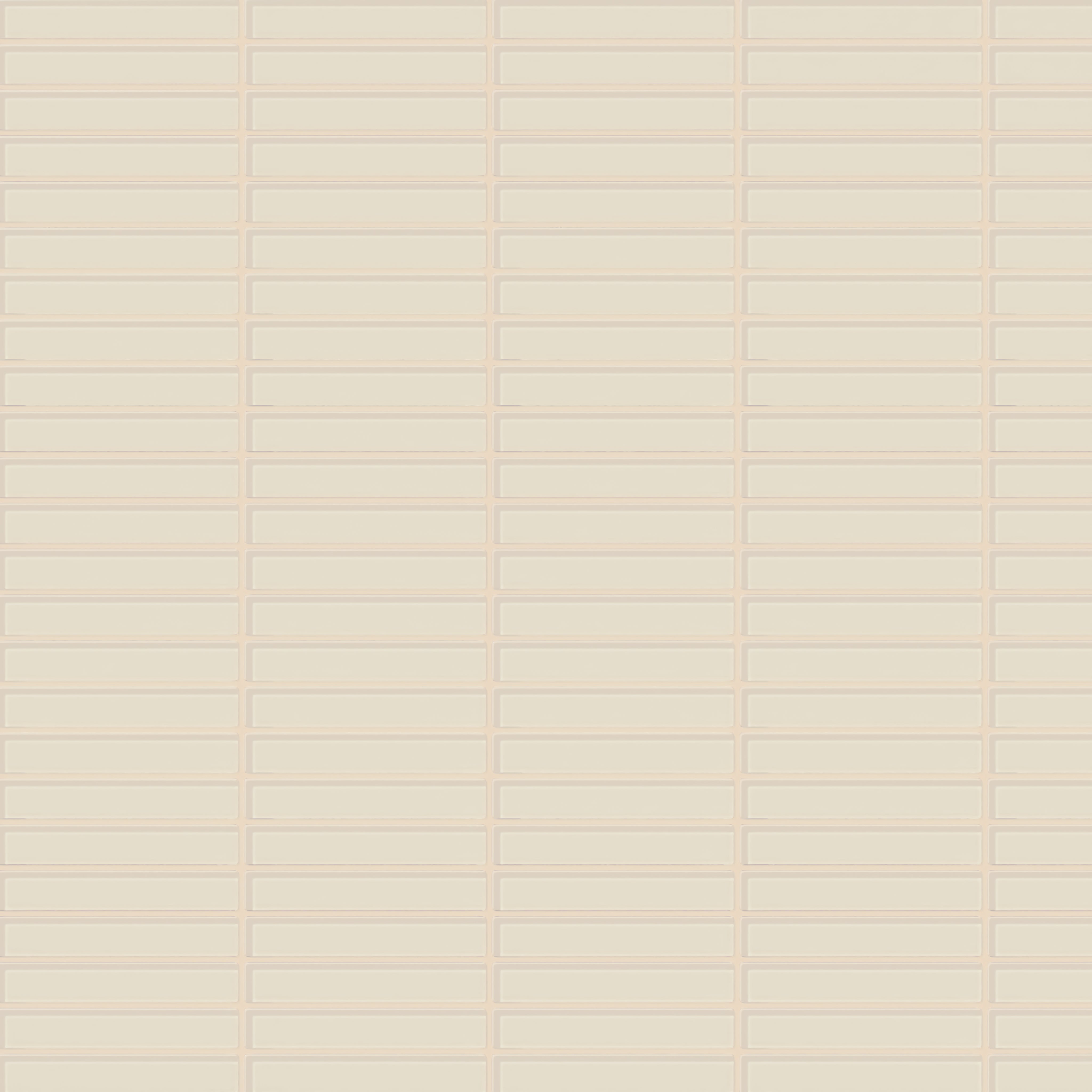 1x6 Straight Set Sheeted Glass Mosaic Tile in Sparrow Gloss