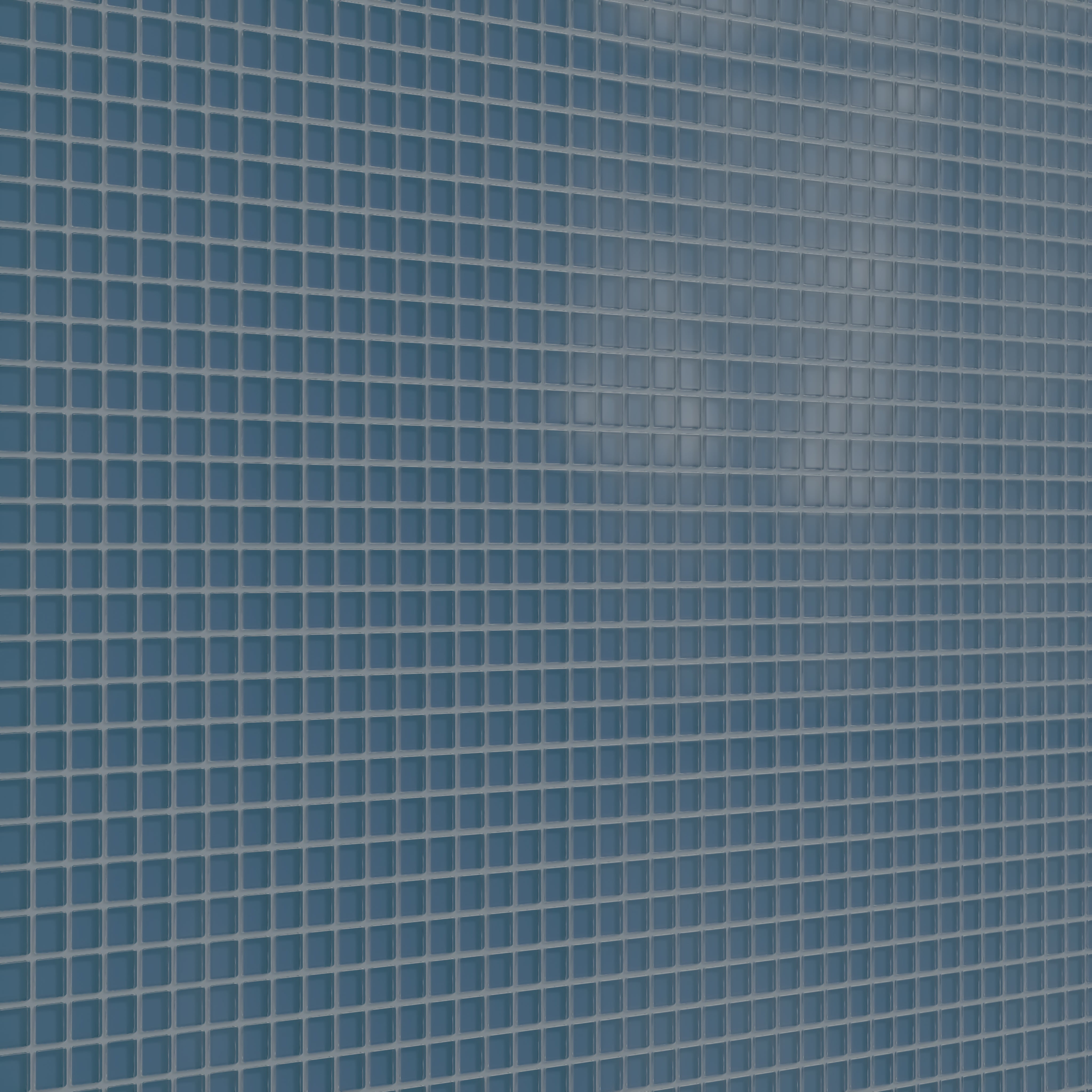 1x1 Straight Set Sheeted Glass Mosaic Tile in Blue Jay Matte