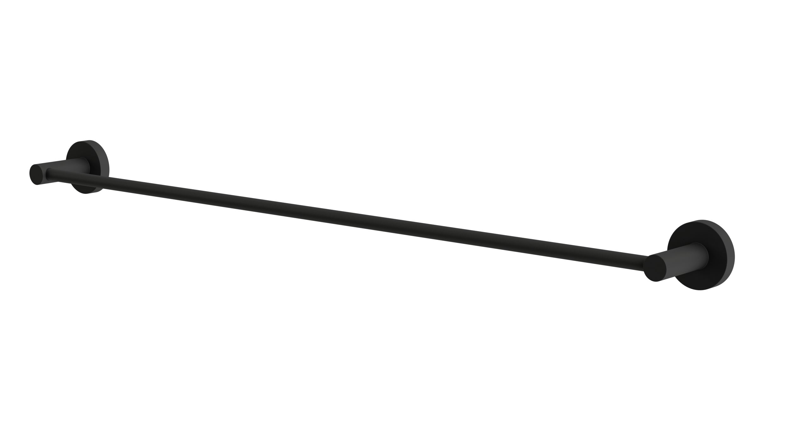 Flatiron Round Towel Bar 30" in Matte Black