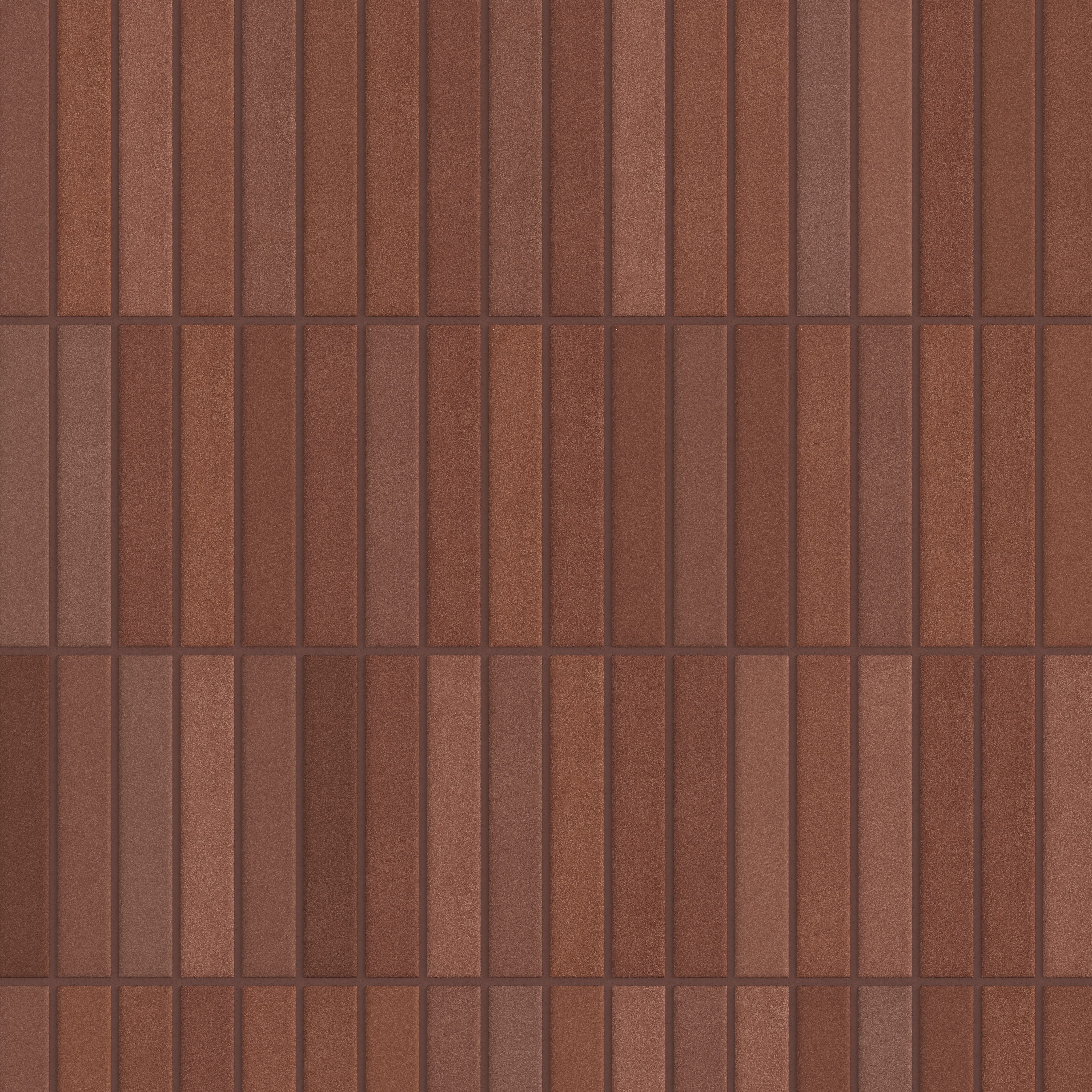 1x6 Straight Set Sheeted Original Ceramic Mosaic Tile in Antique