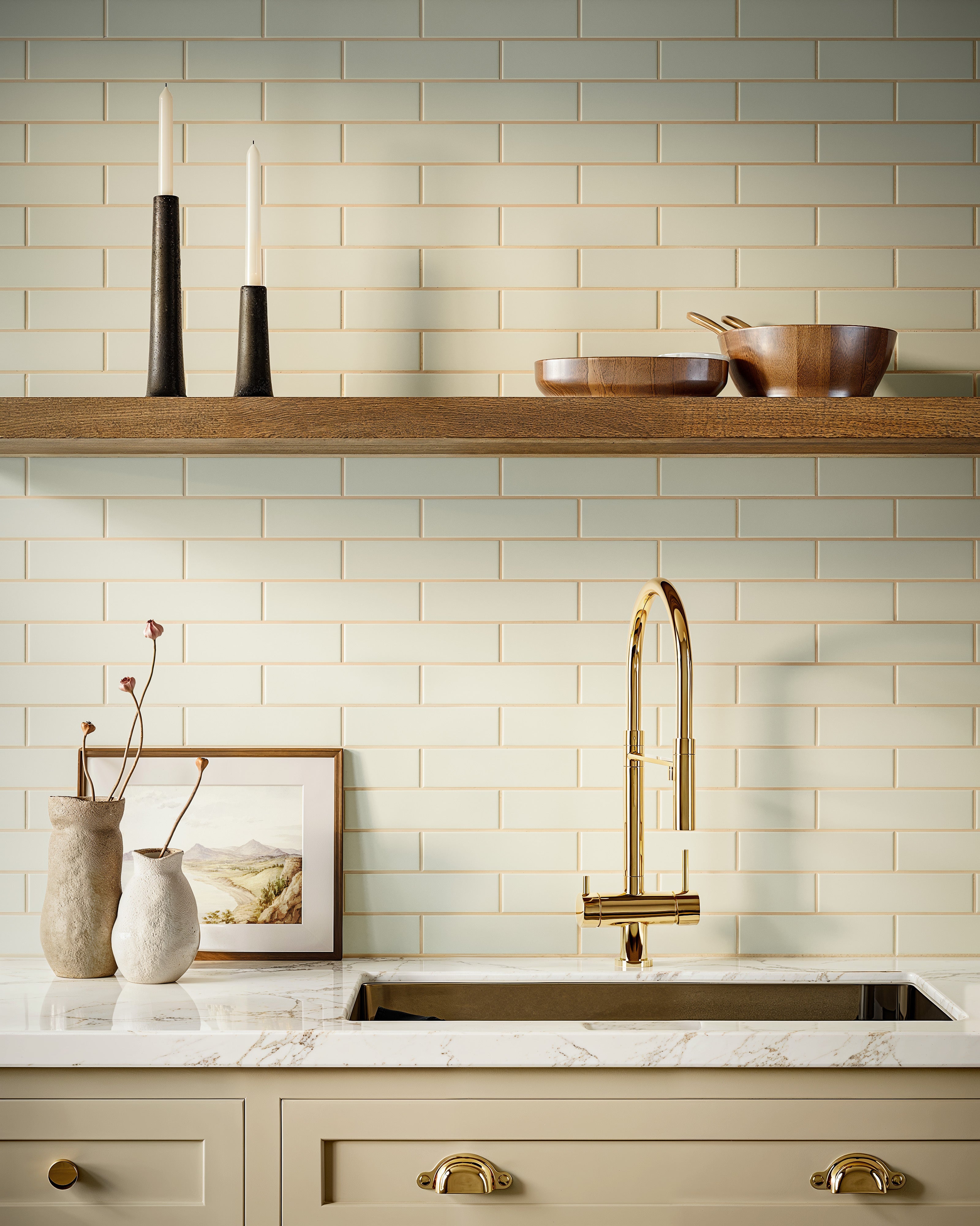 2x8 Original Ceramic Tile in Limewash Matte