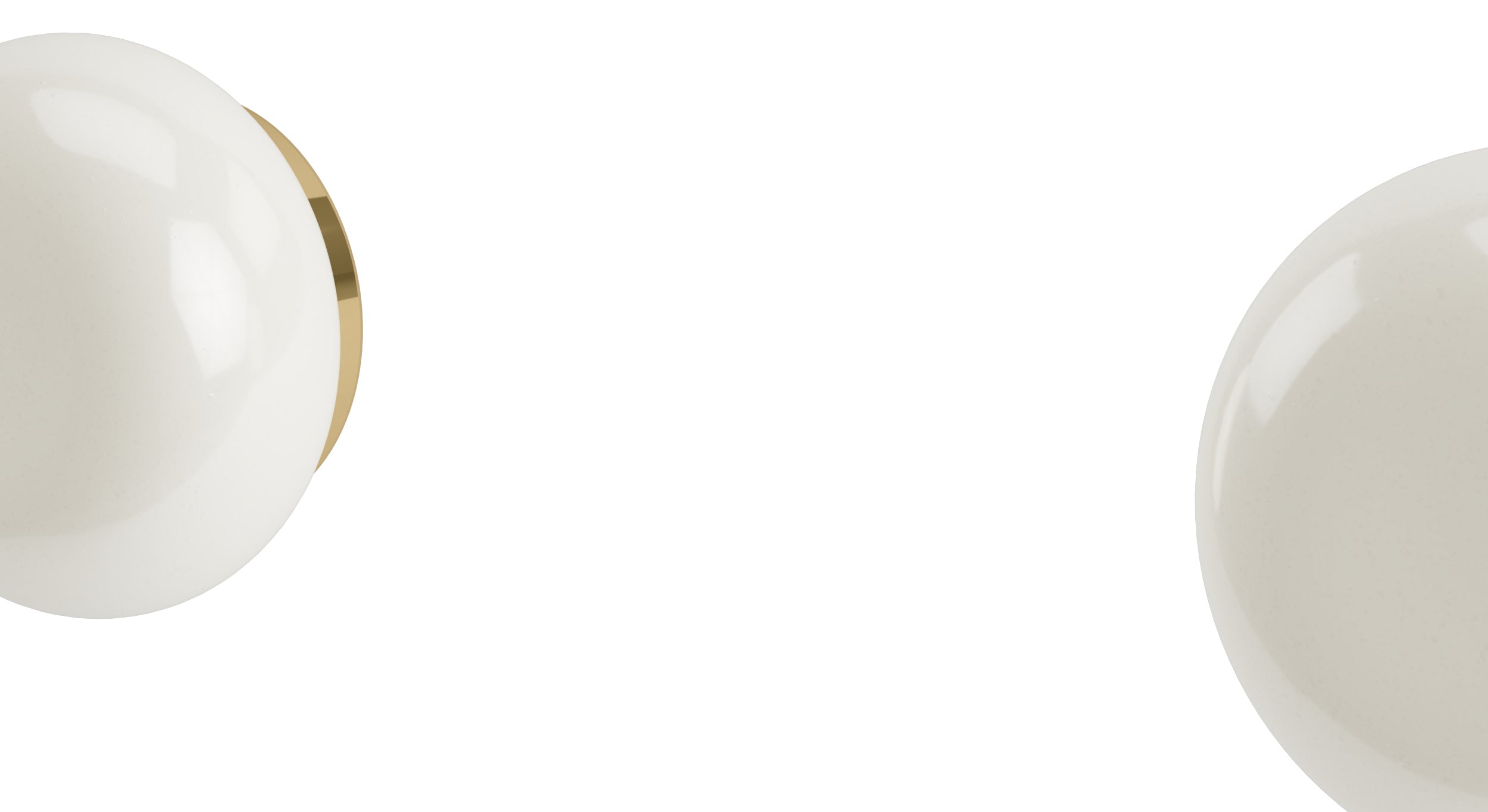 Foundry One Handle Wall Mount Diverter/Volume Control Shower Trim with Pebble Ceramic Knob Handle in Polished Brass