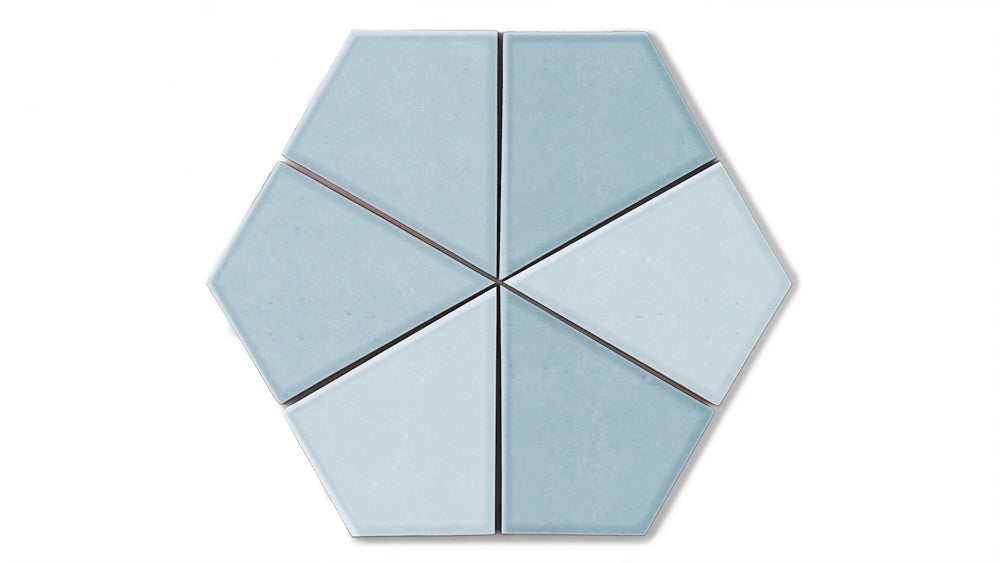 Hexite Original Ceramic Tile in Crater Lake Gloss