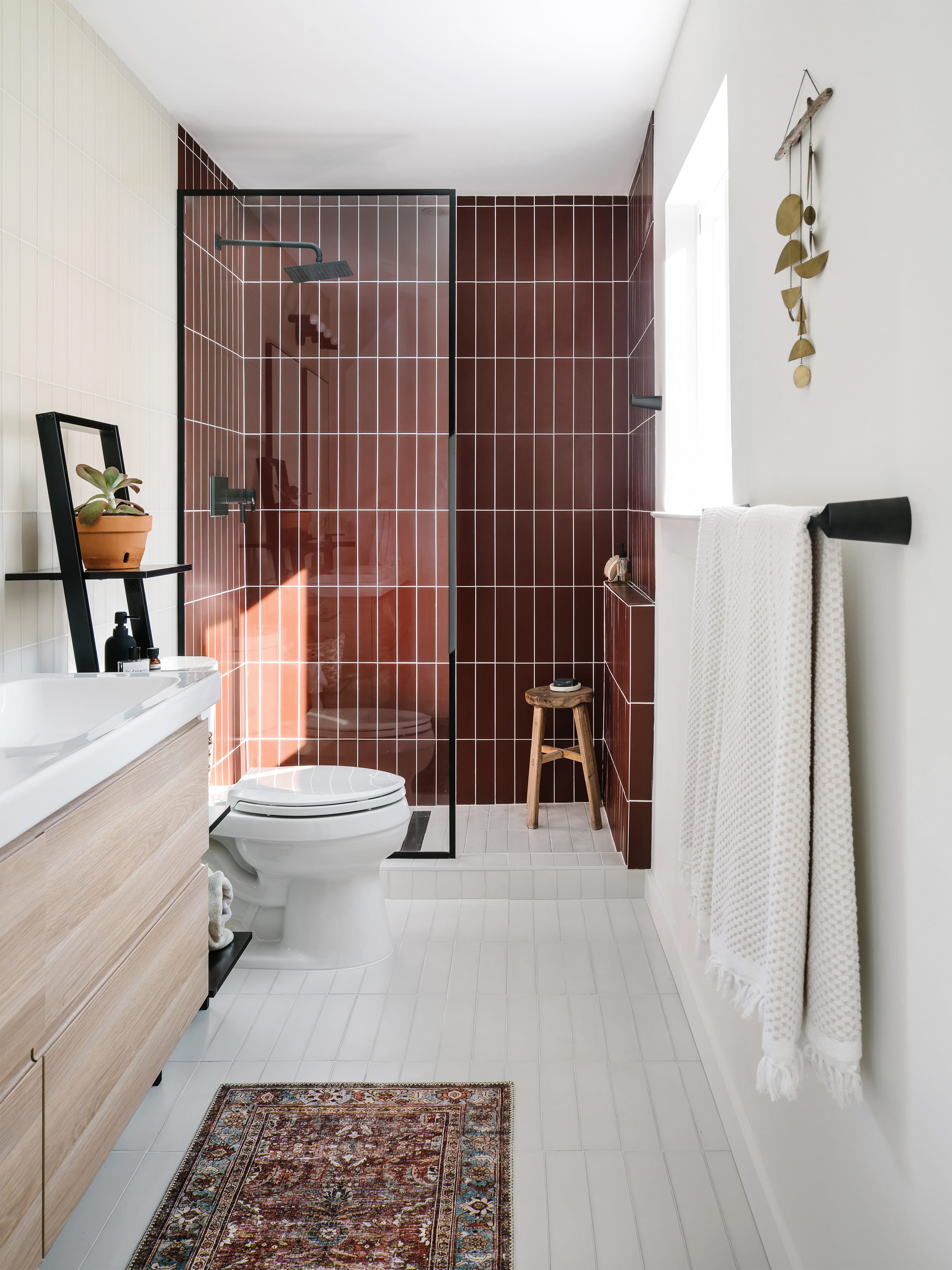 2x4 Straight Set Sheeted Glass Mosaic Tile in Sparrow Gloss