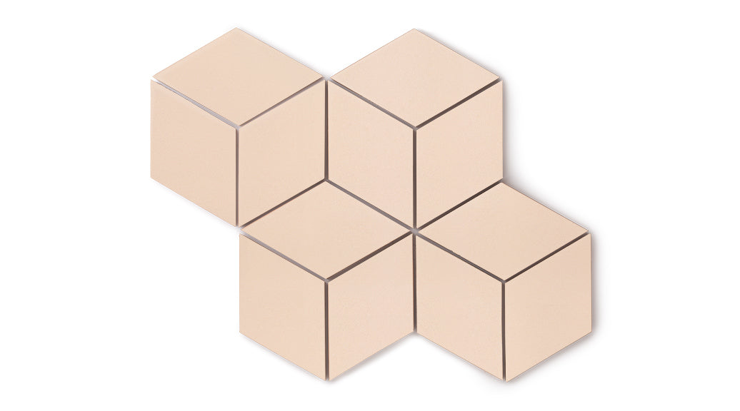 Large Diamond Original Ceramic Tile in Tumbleweed Matte