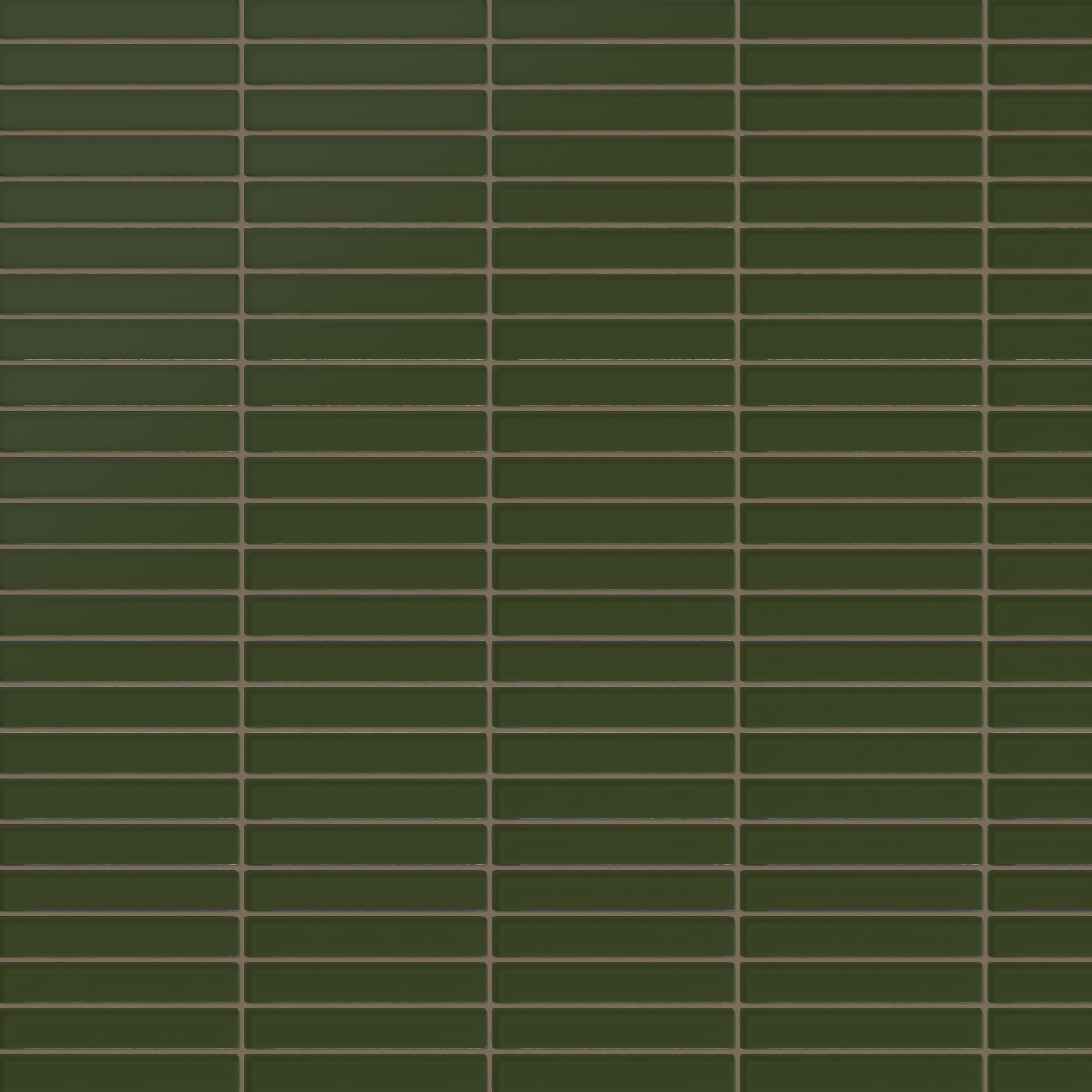 1x6 Straight Set Sheeted Glass Mosaic Tile in Starling Matte