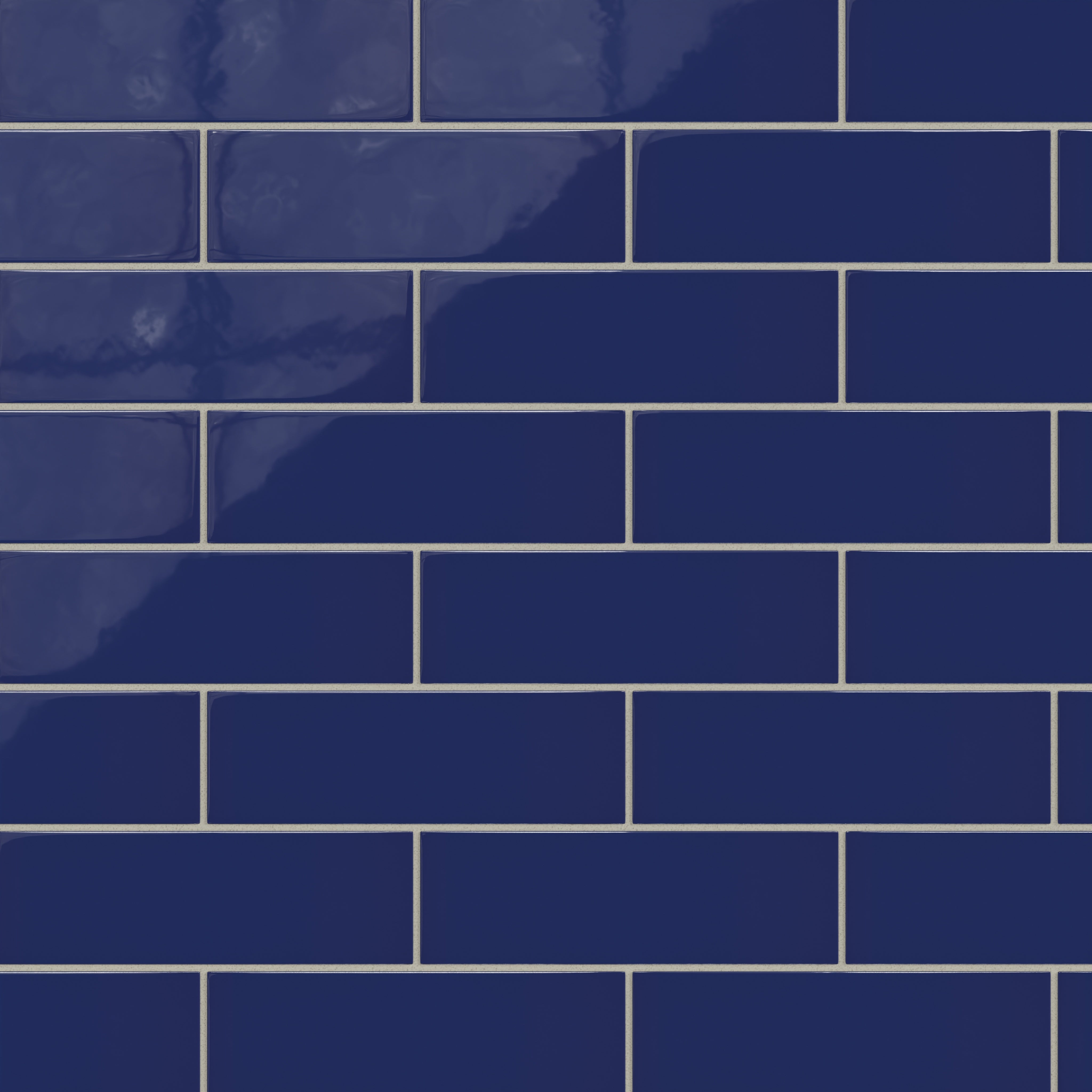 3x9 Natural Press Ceramic Tile in Ultramarine Gloss