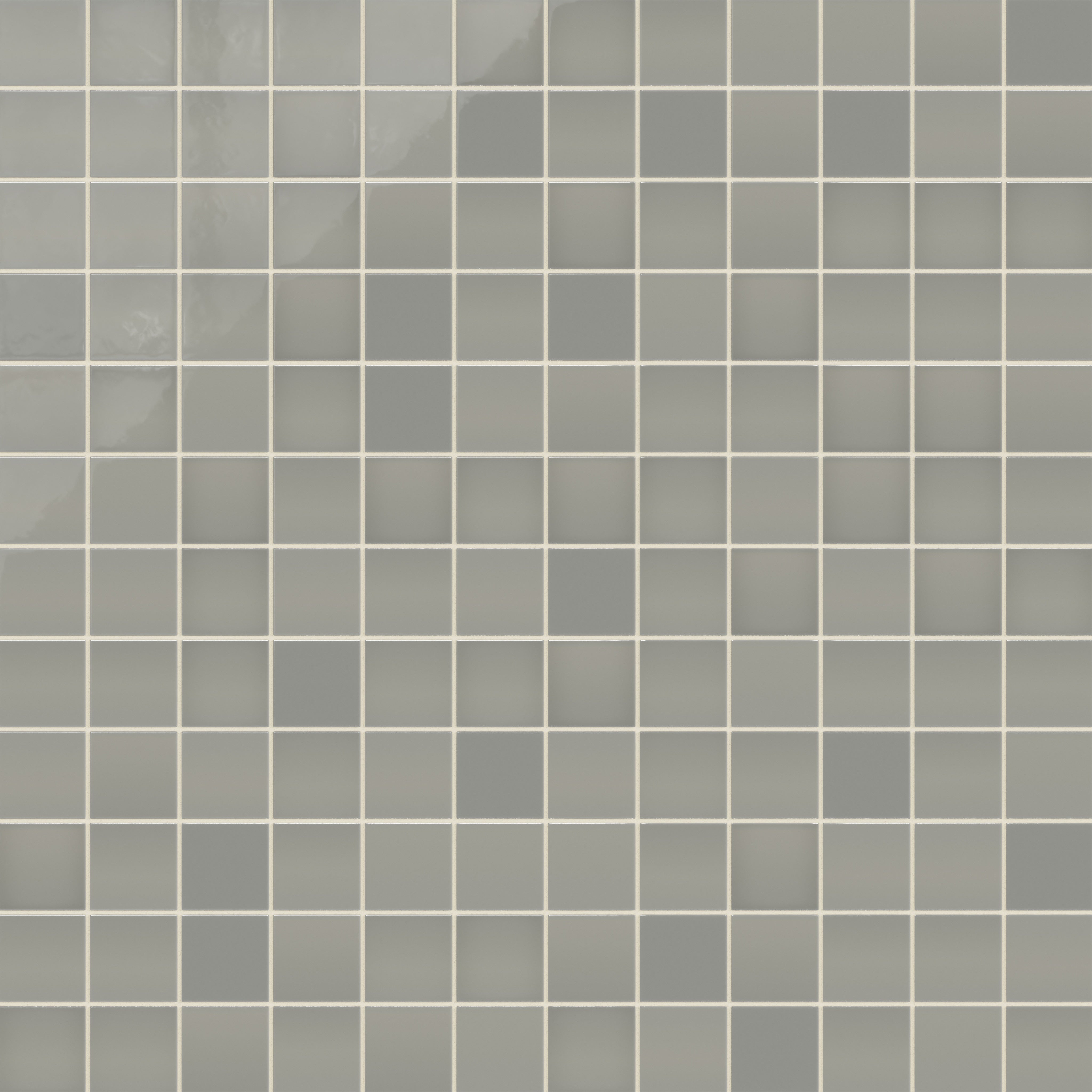 3x3 Straight Set Sheeted Natural Press Ceramic Mosaic Tile in Puget Sound Gloss