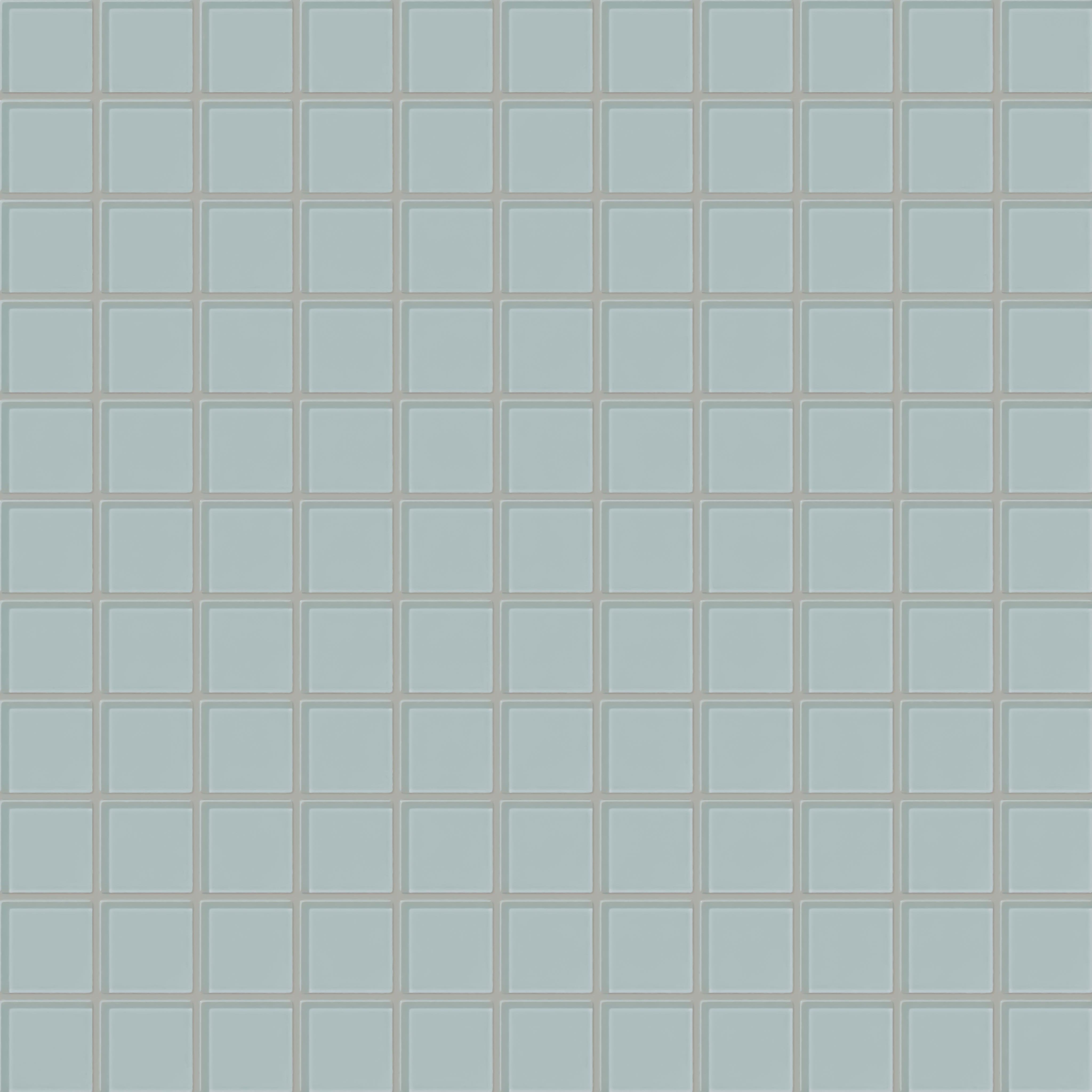 2x2 Straight Set Sheeted Glass Mosaic Tile in Great Blue Heron Gloss