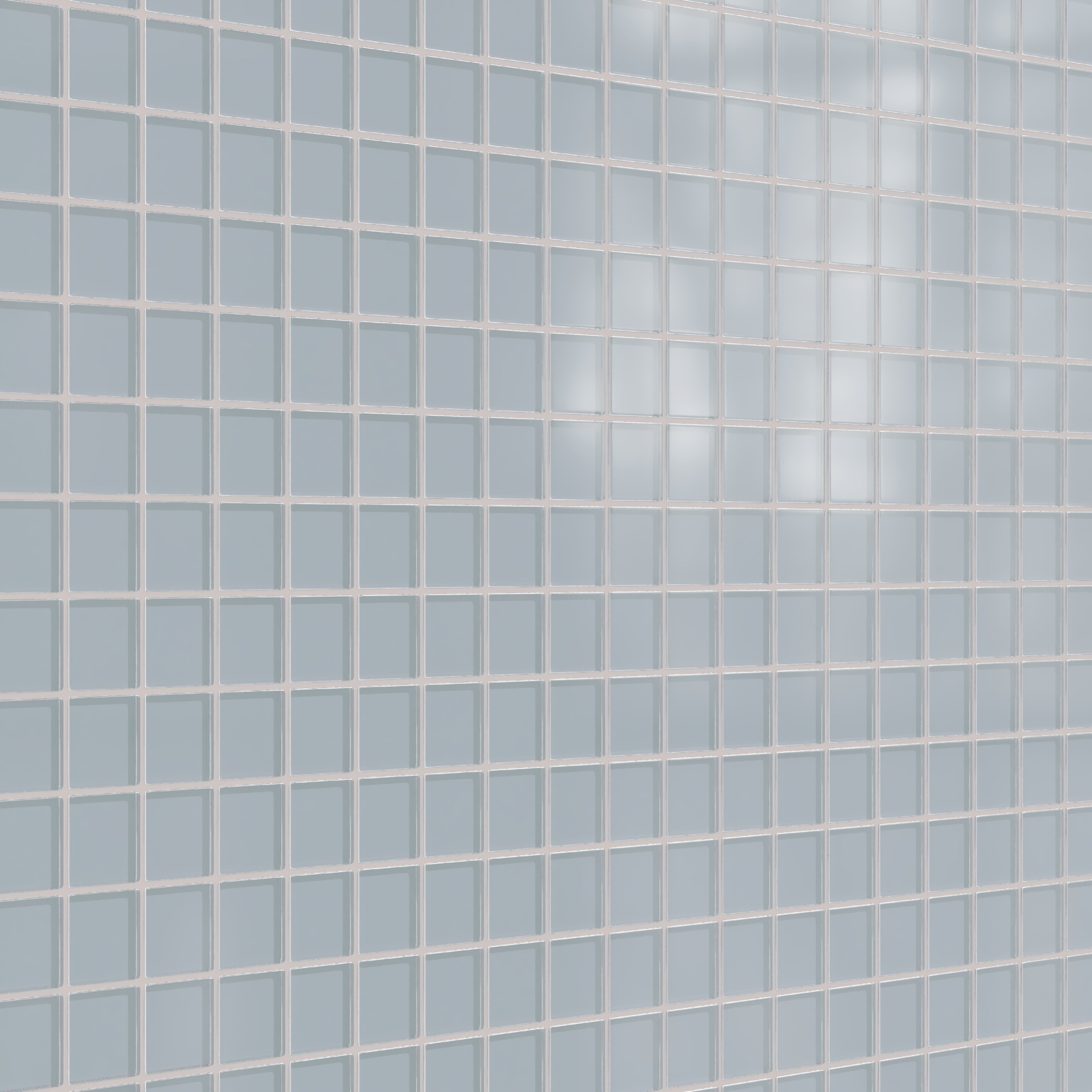 2x2 Straight Set Sheeted Glass Mosaic Tile in Pinyon Jay Matte