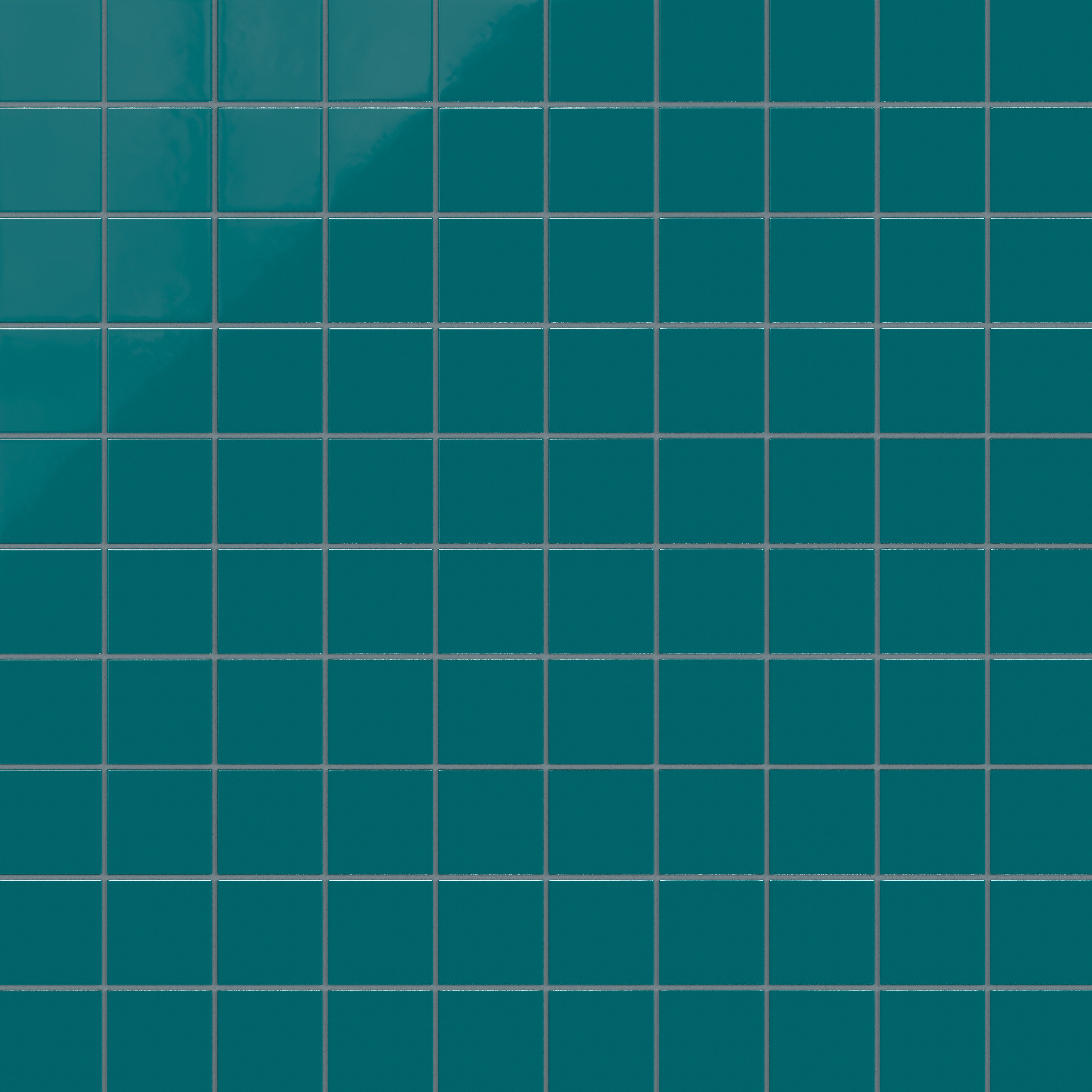 3x3 Straight Set Sheeted Natural Press Ceramic Mosaic Tile in Maya Blue Gloss