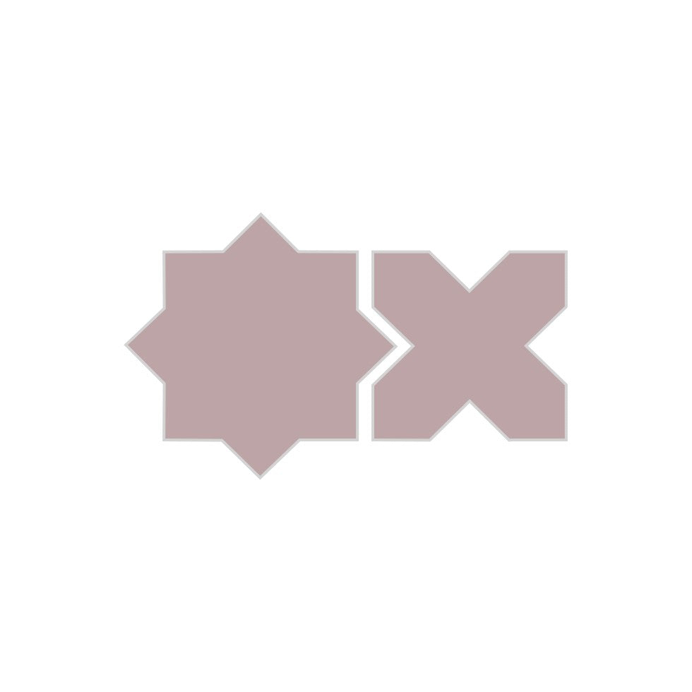 Star & Cross Original Ceramic Tile in Painted Sky Matte