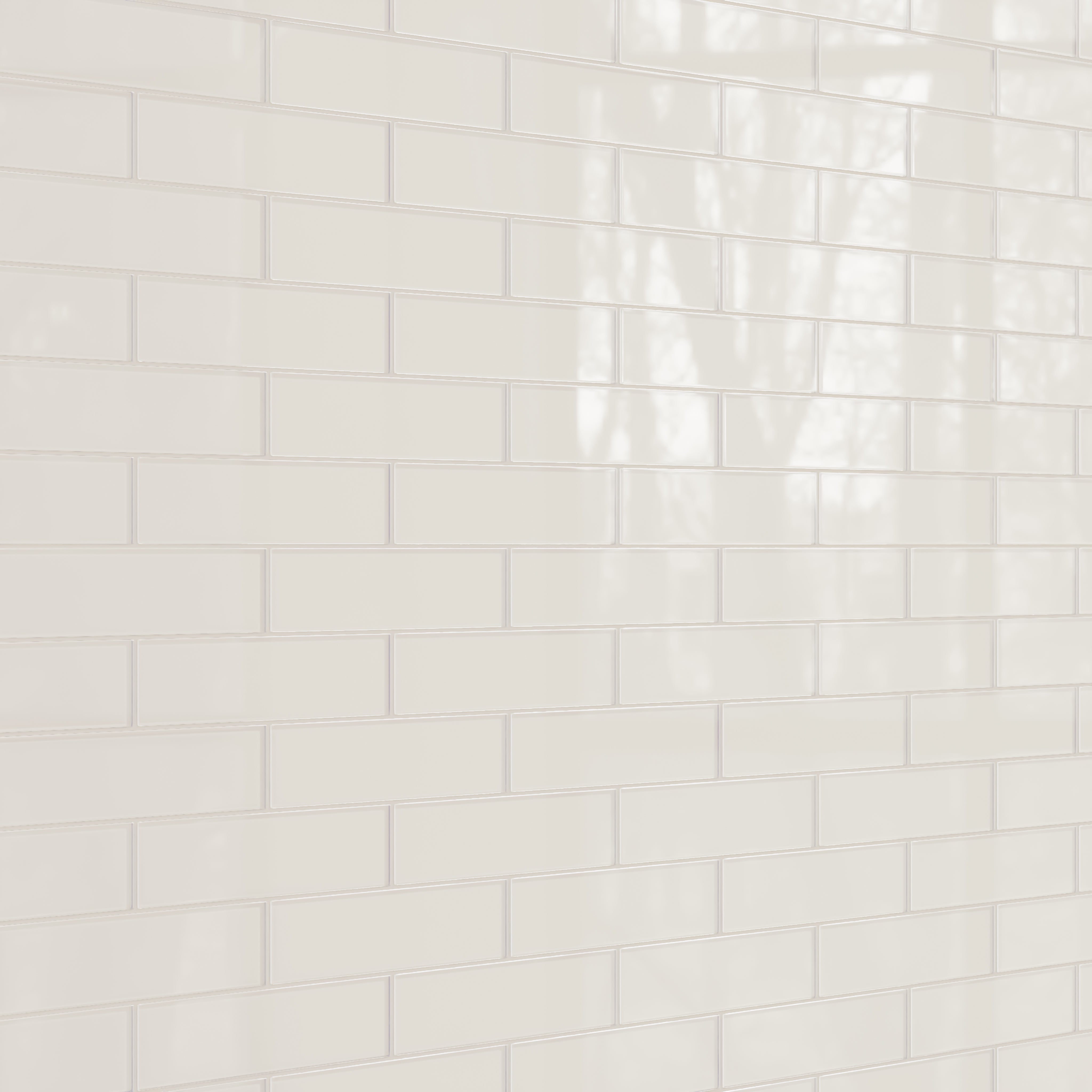 3x12 Glass Tile in Dove Gloss