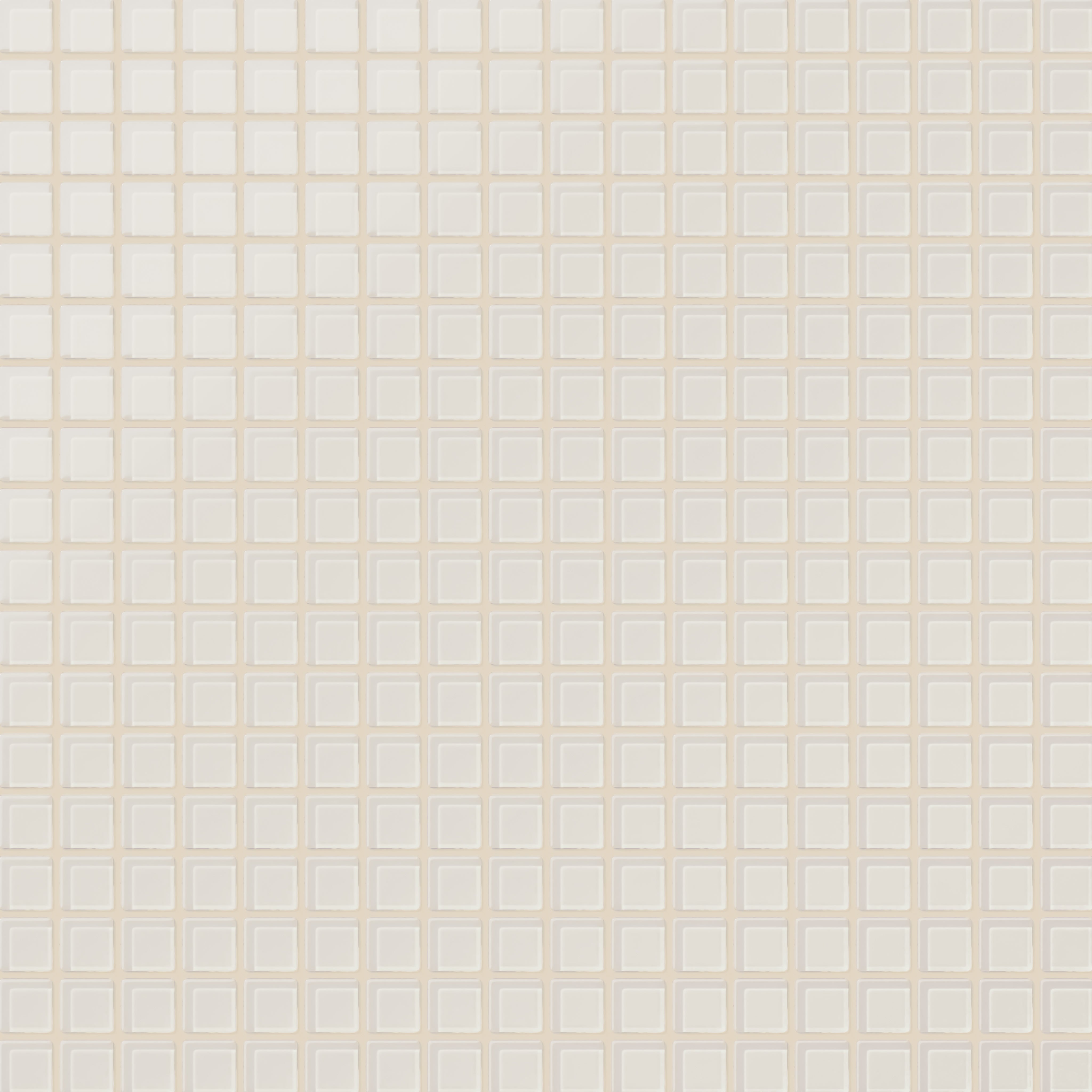 1x1 Straight Set Sheeted Glass Mosaic Tile in Dove Matte