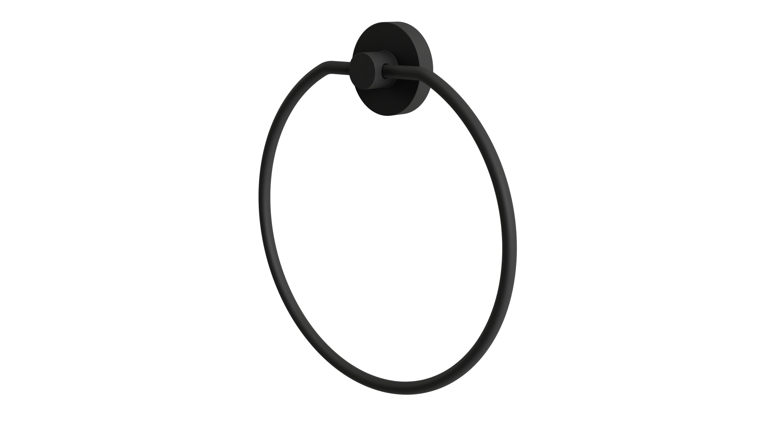 Flatiron Towel Ring in Matte Black