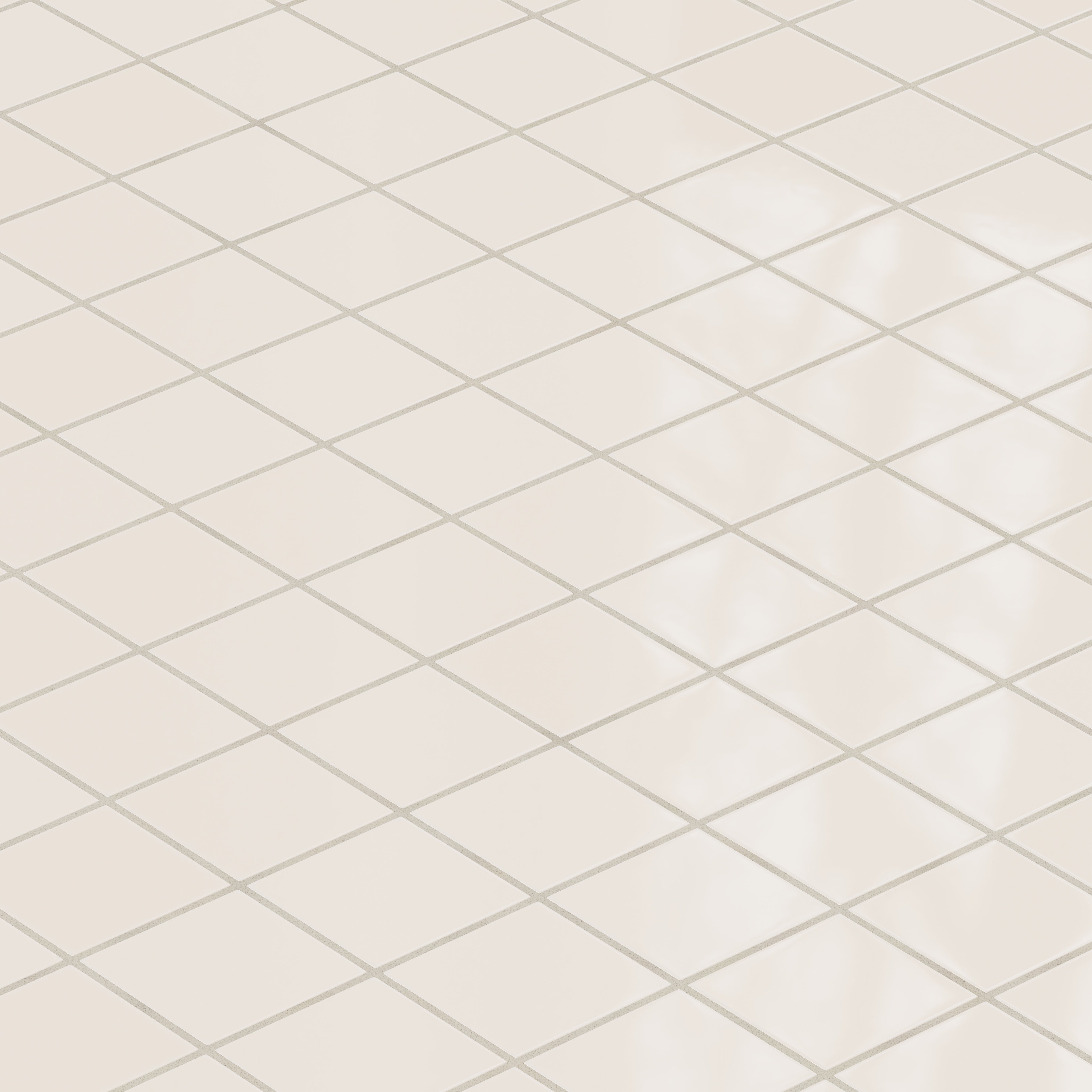 3x3 Straight Set Sheeted Natural Press Ceramic Mosaic Tile in Pearl Gloss