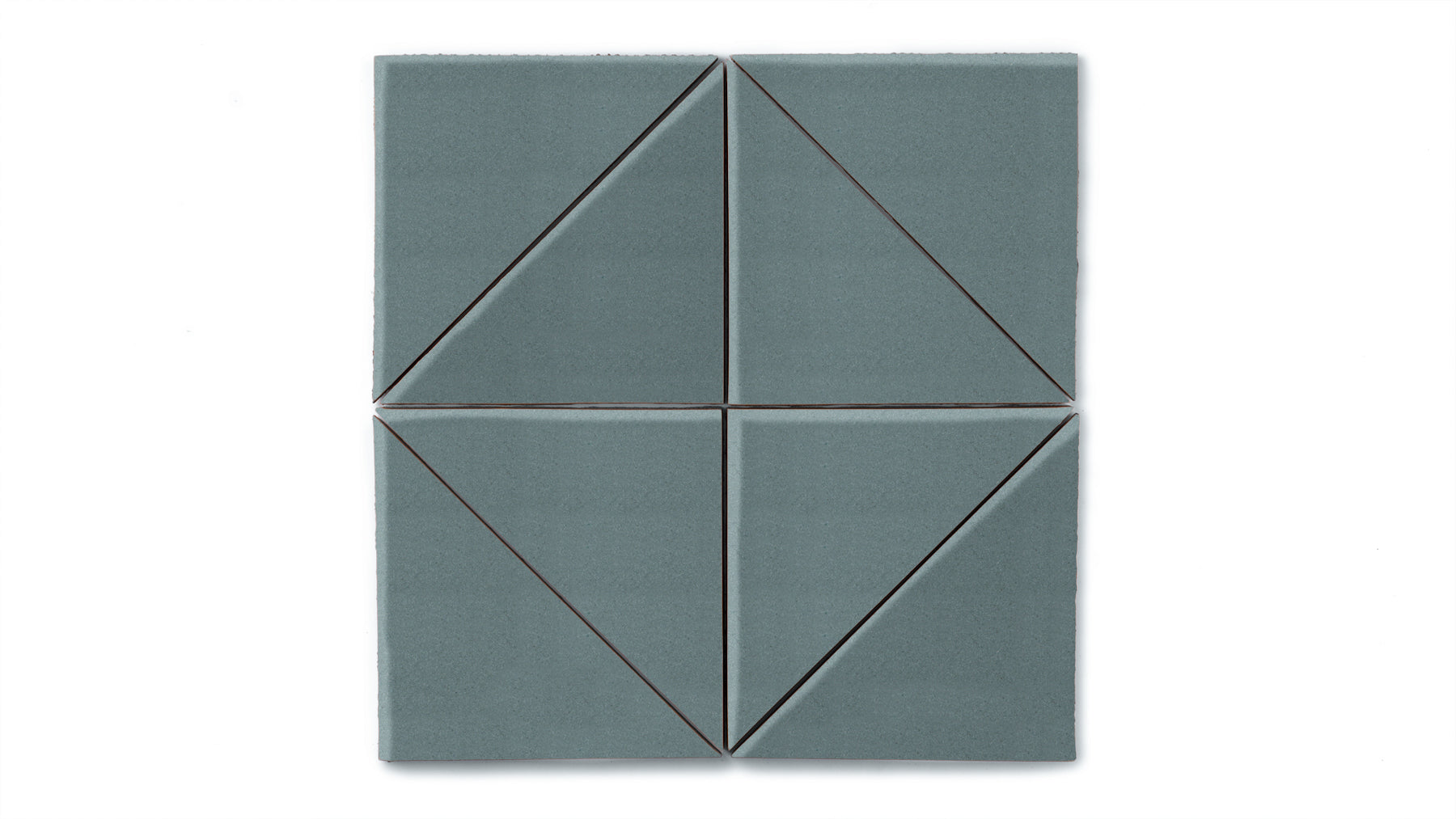 6" Triangle Original Ceramic Tile in Flagstone Matte