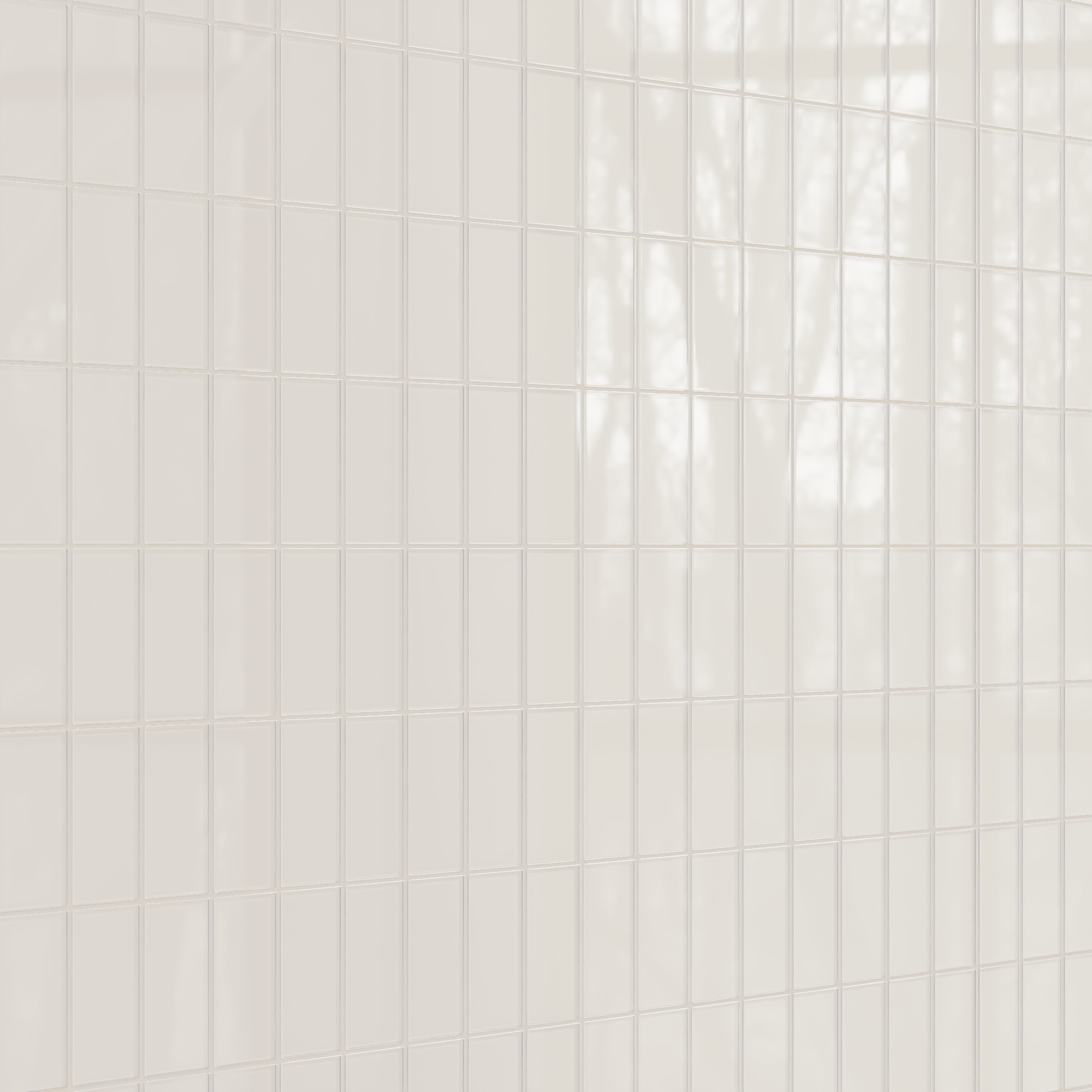 3x6 Glass Tile in Dove Gloss