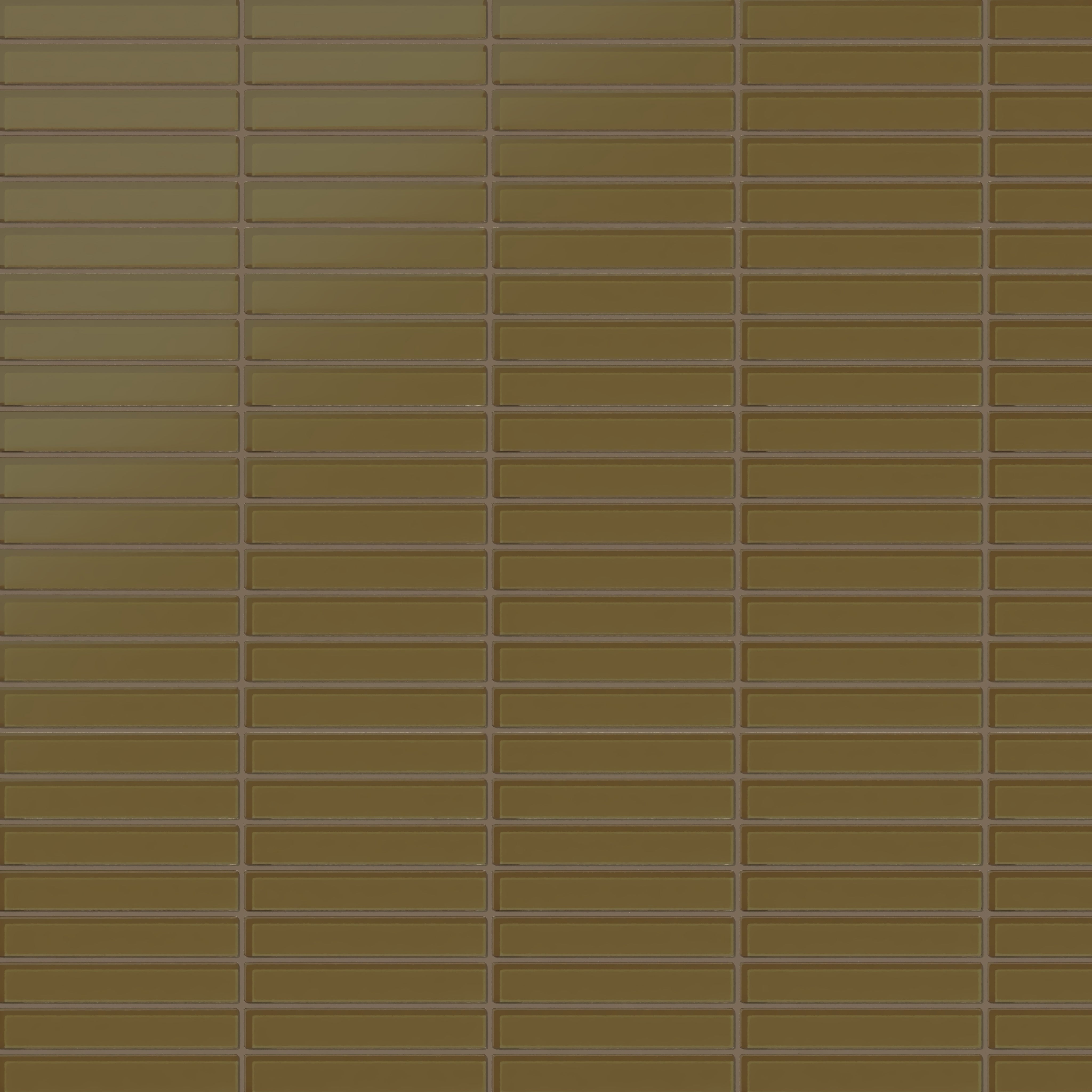 1x6 Straight Set Sheeted Glass Mosaic Tile in Merlin Matte