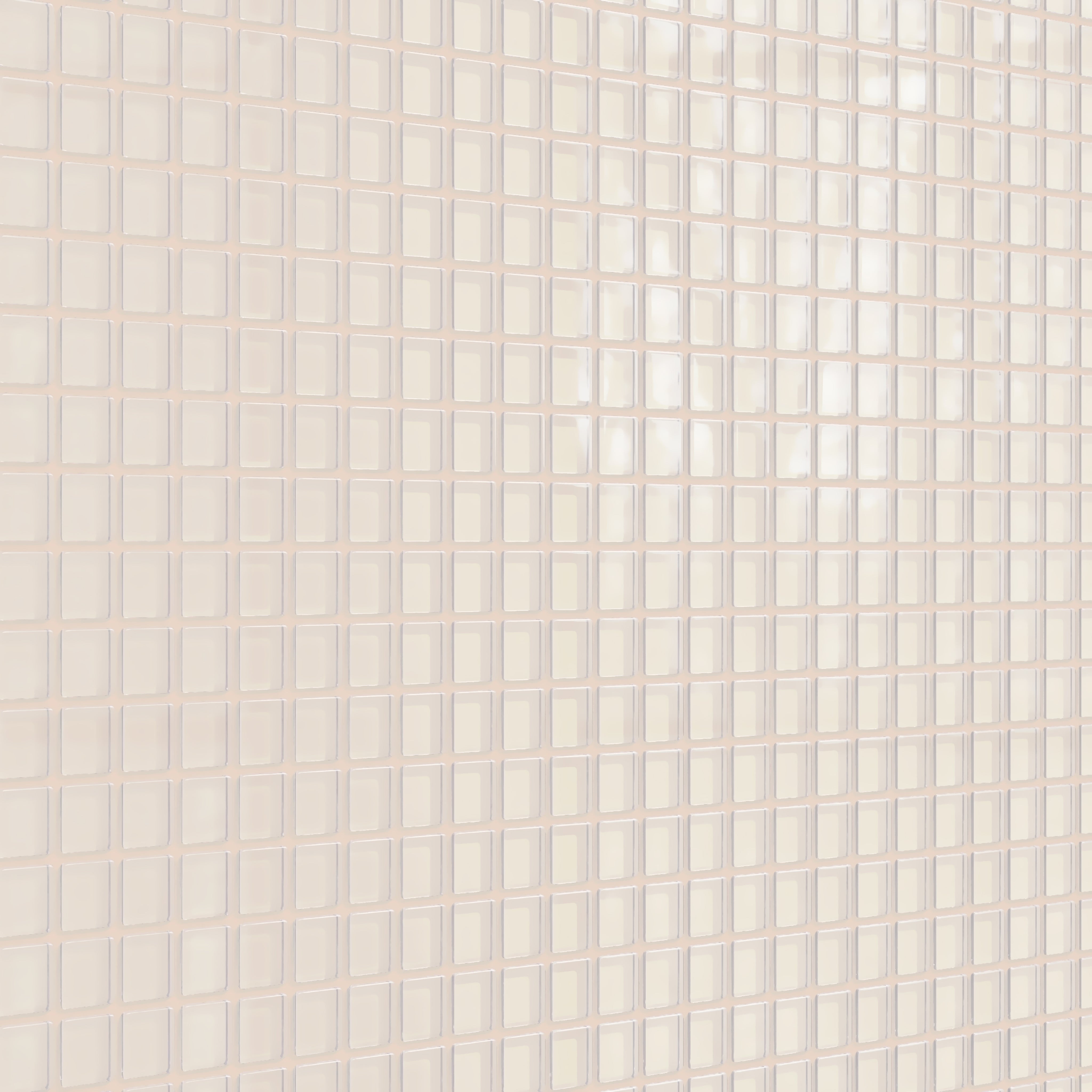 1x1 Straight Set Sheeted Glass Mosaic Tile in Sandpiper Gloss