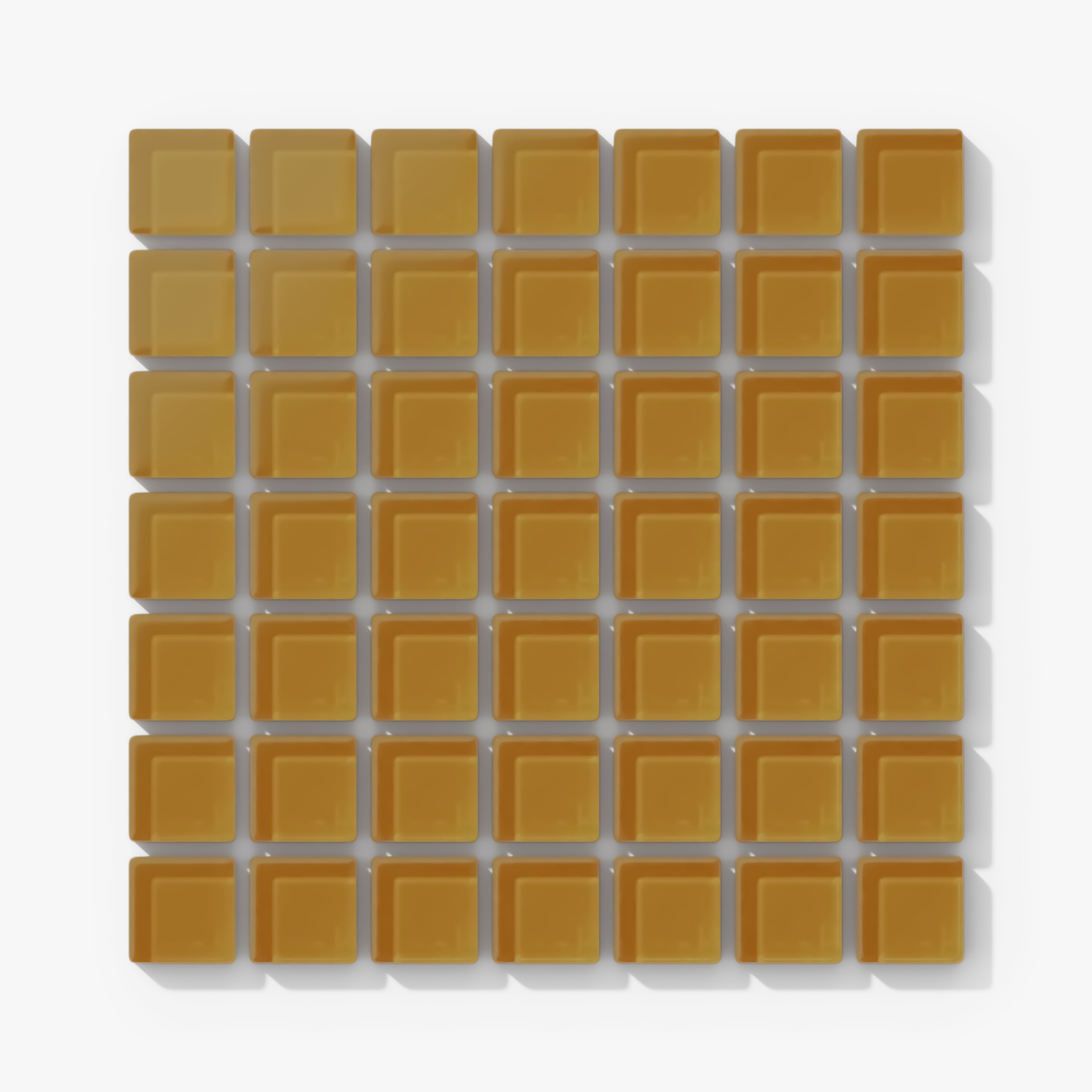 1x1 Straight Set Sheeted Glass Mosaic Tile in Falcon Matte