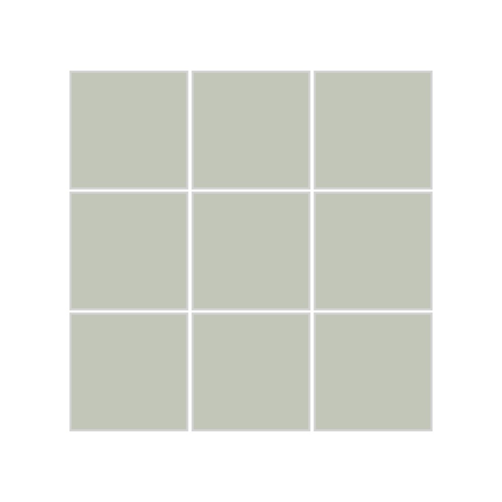 3x3 Straight Set Sheeted Original Ceramic Mosaic Tile in Salton Sea Matte