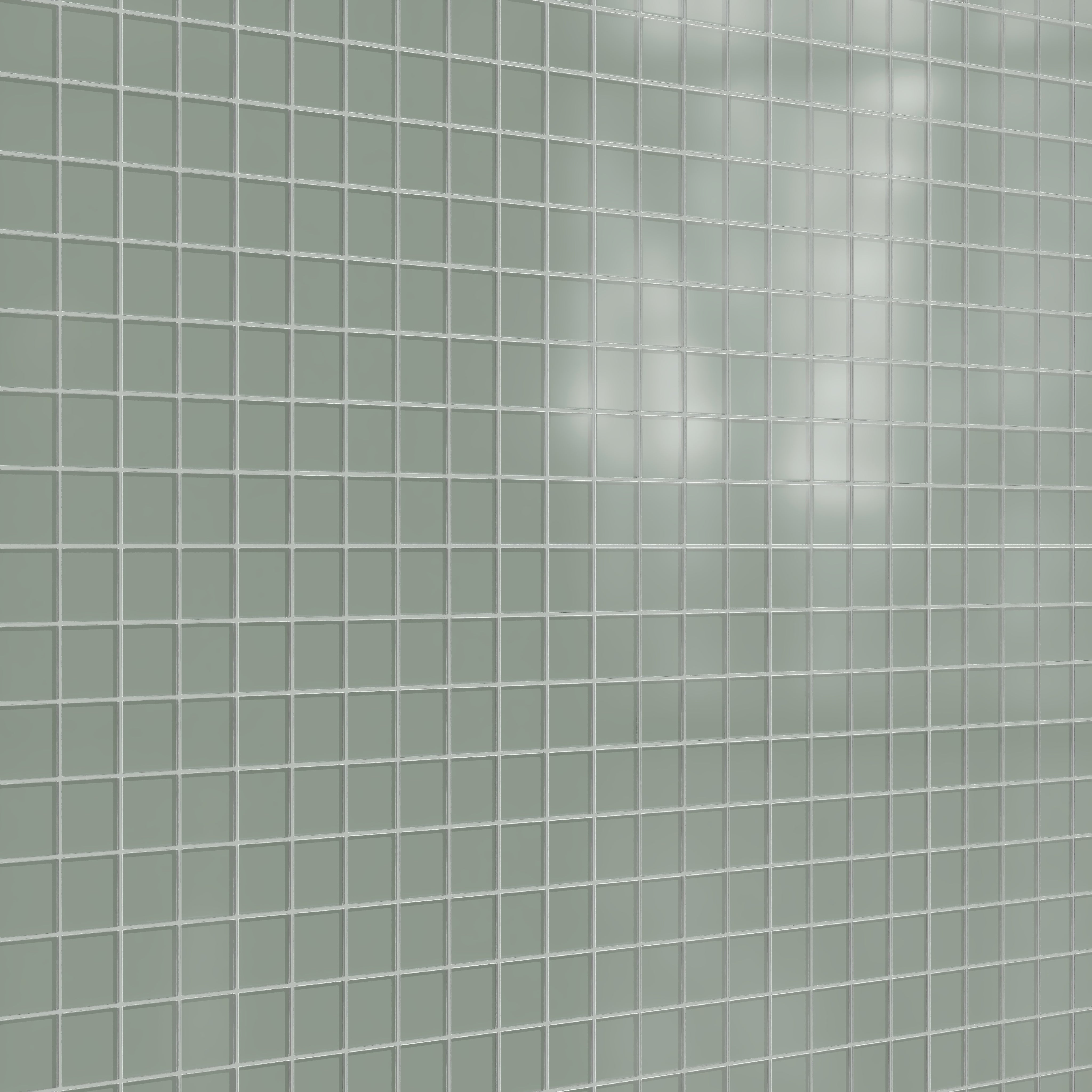 3x3 Straight Set Sheeted Glass Mosaic Tile in Hummingbird Matte