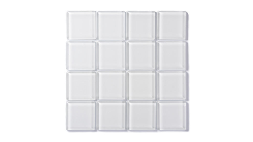 Factory Sale 2x2 Glass Tile in Egret Gloss