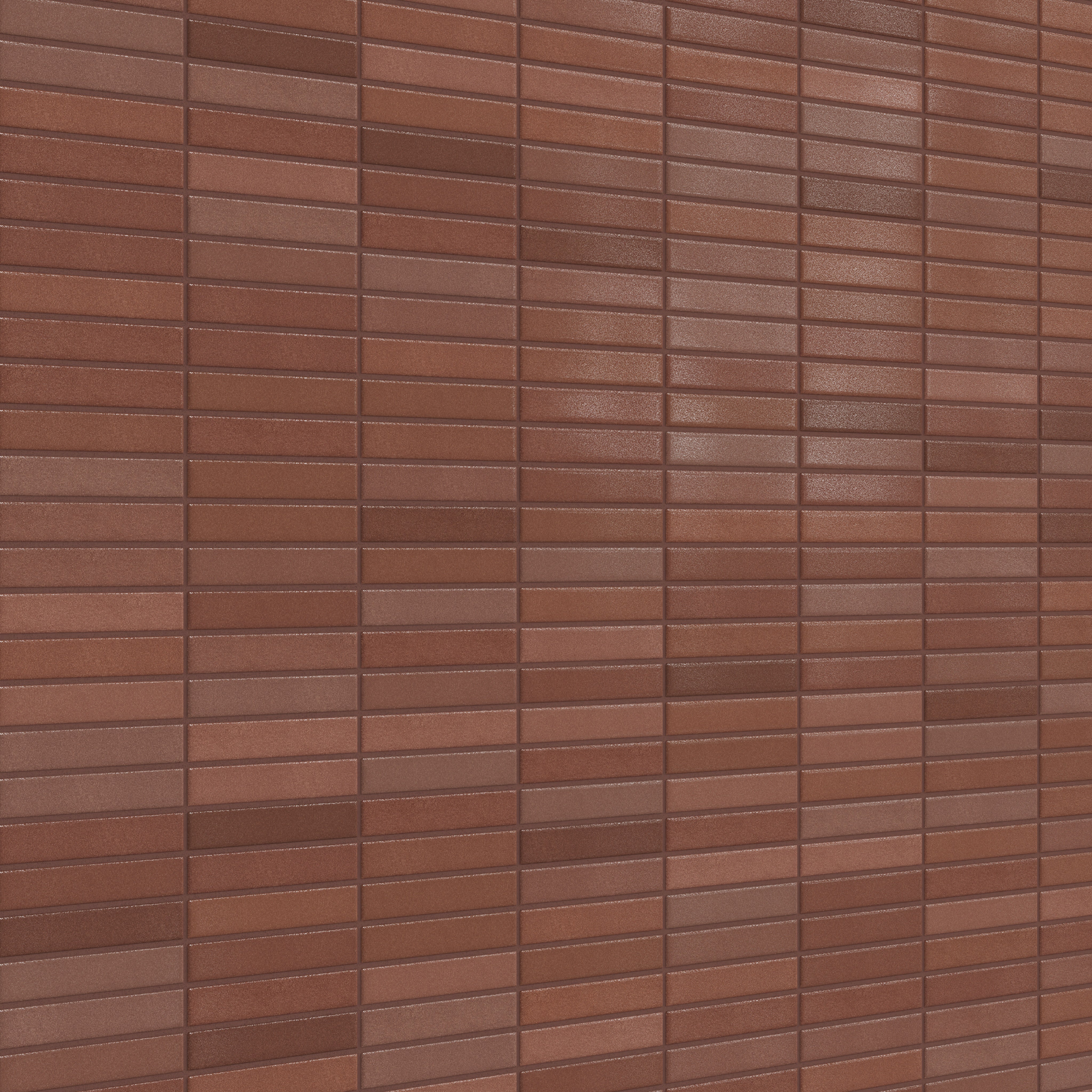 1x6 Straight Set Sheeted Original Ceramic Mosaic Tile in Antique