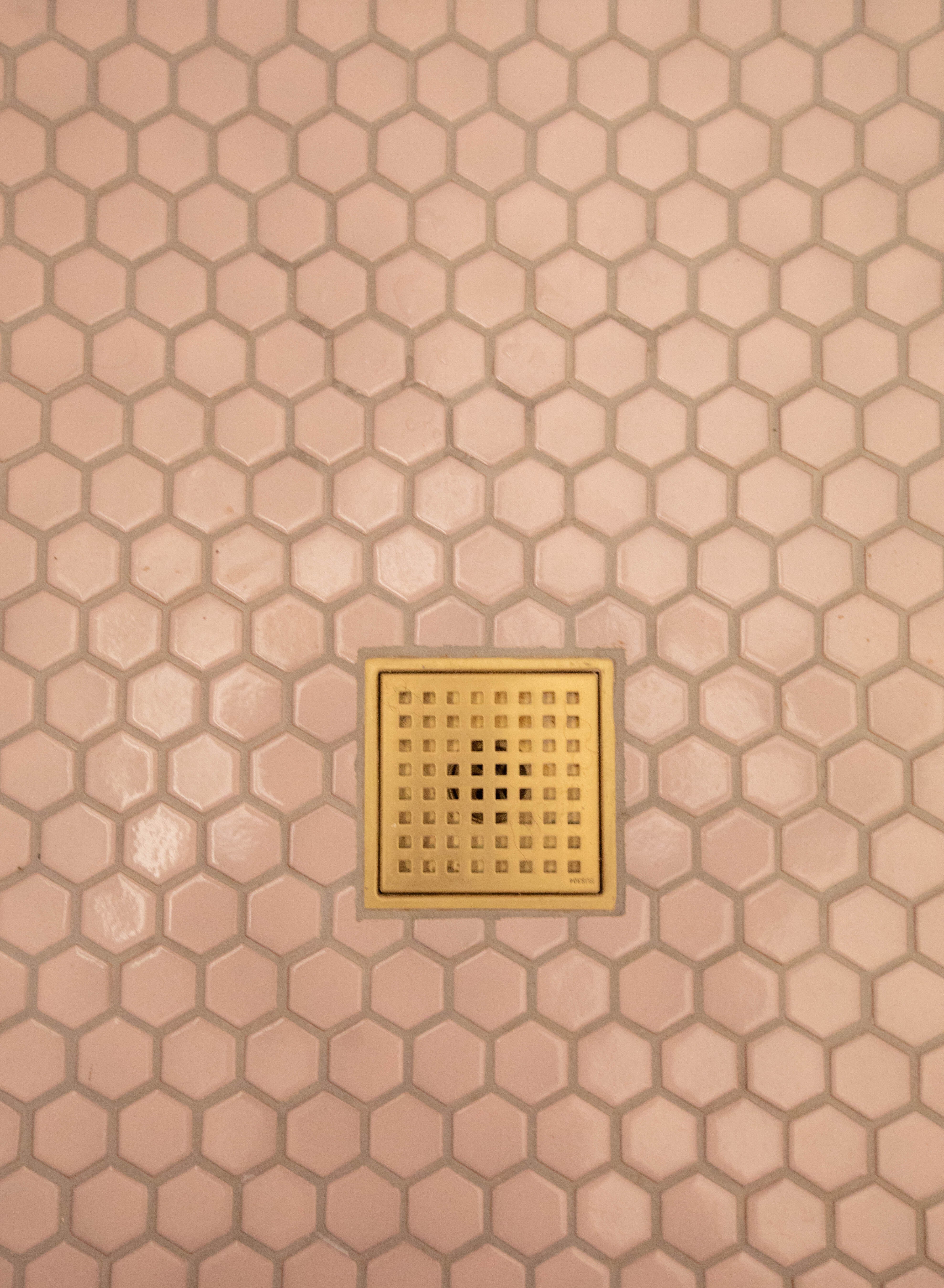 2" Hexagon Sheeted Original Ceramic Mosaic Tile in Evening Glow Gloss