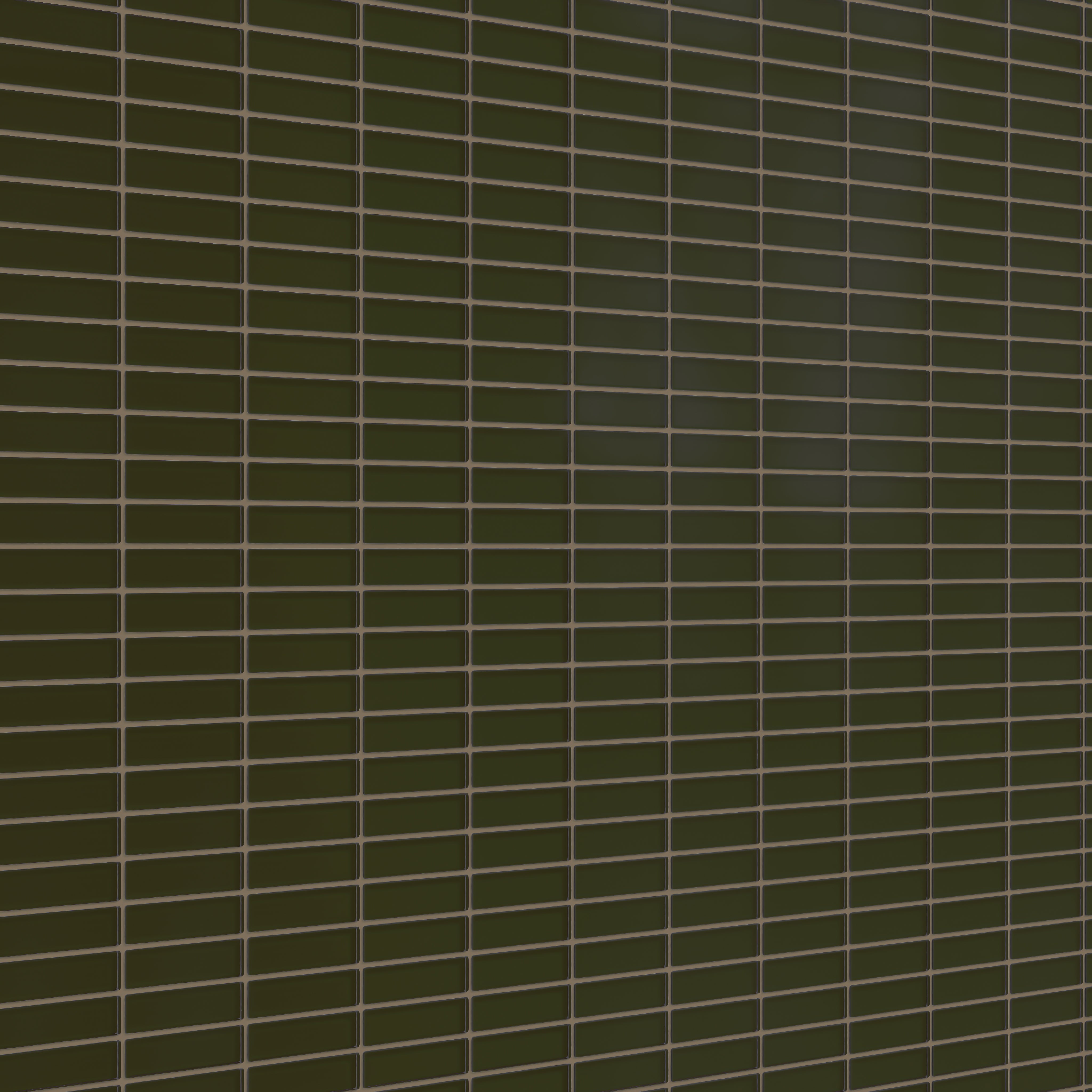 1x4 Straight Set Sheeted Glass Mosaic Tile in Catbird Matte