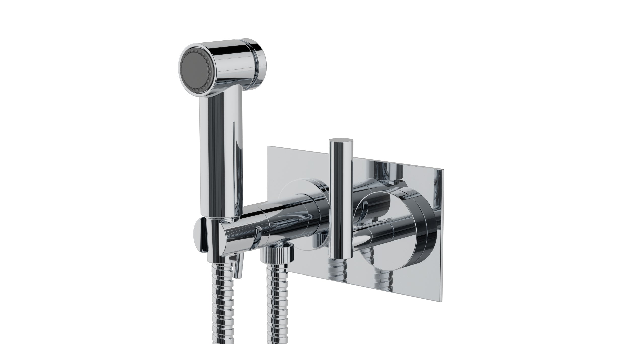 Contour One Handle Wall Mount Bidet Trim with Soft Lever Handle